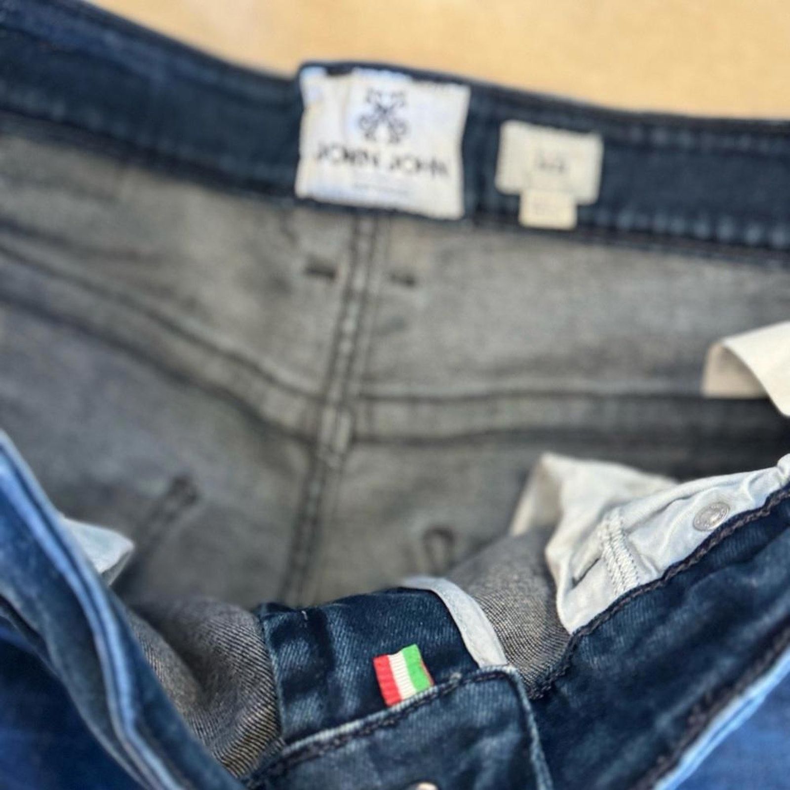 Designer Stylish Distressed Denim Jeans by John John Size US 34 / EU 50 - 5 Thumbnail