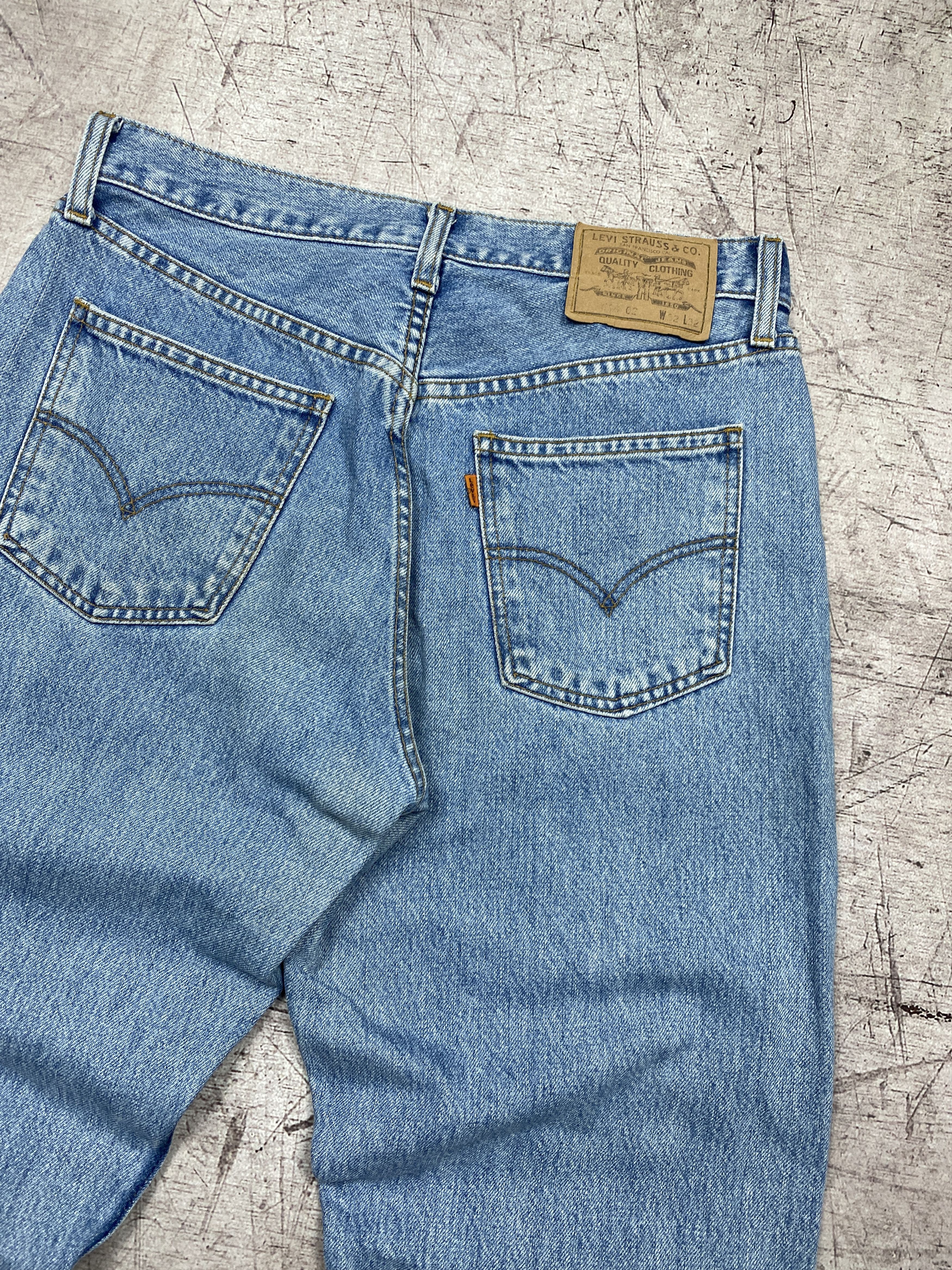 Levi's 618 Vintage Mens Denim Pants Orange Tab Jeans