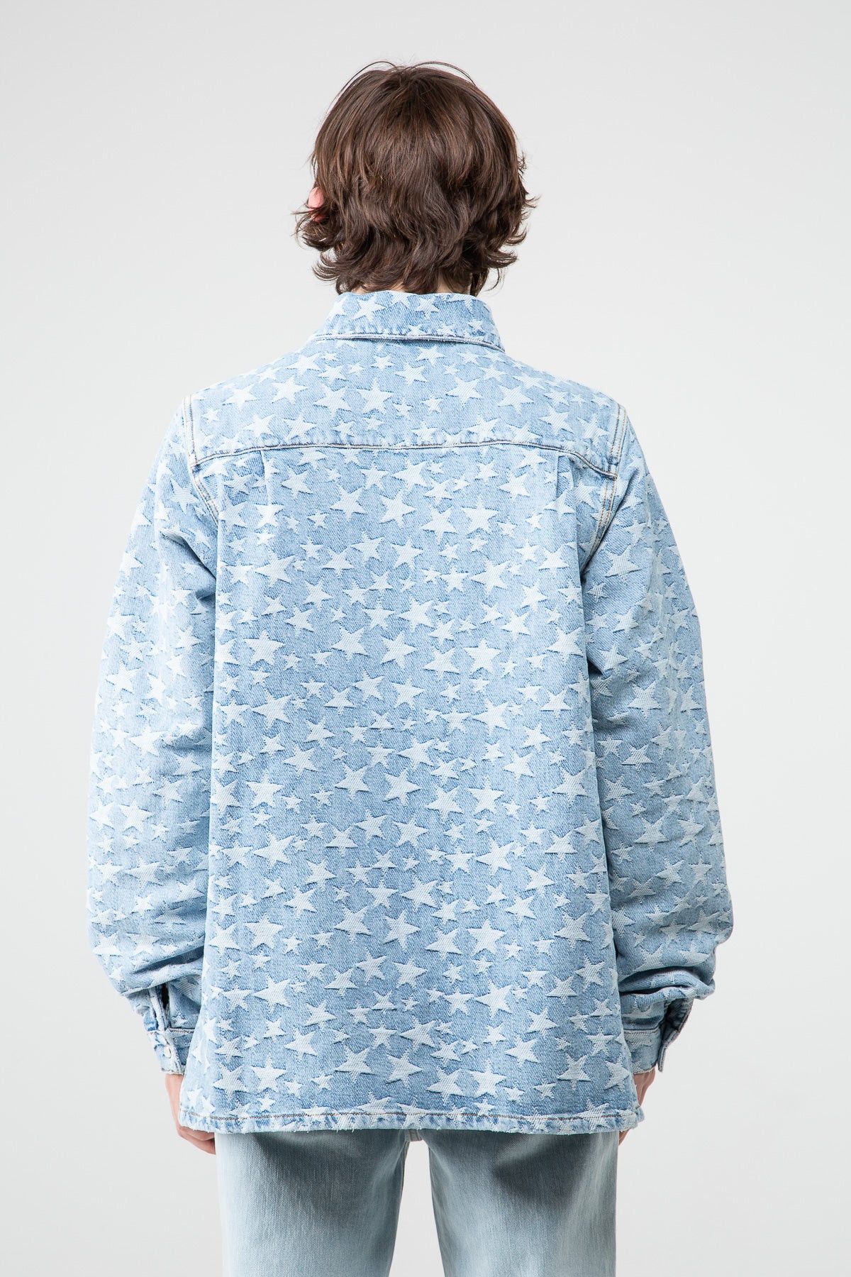 ERL $580 NWT ERL Star Pattern Jacquard Overshirt
