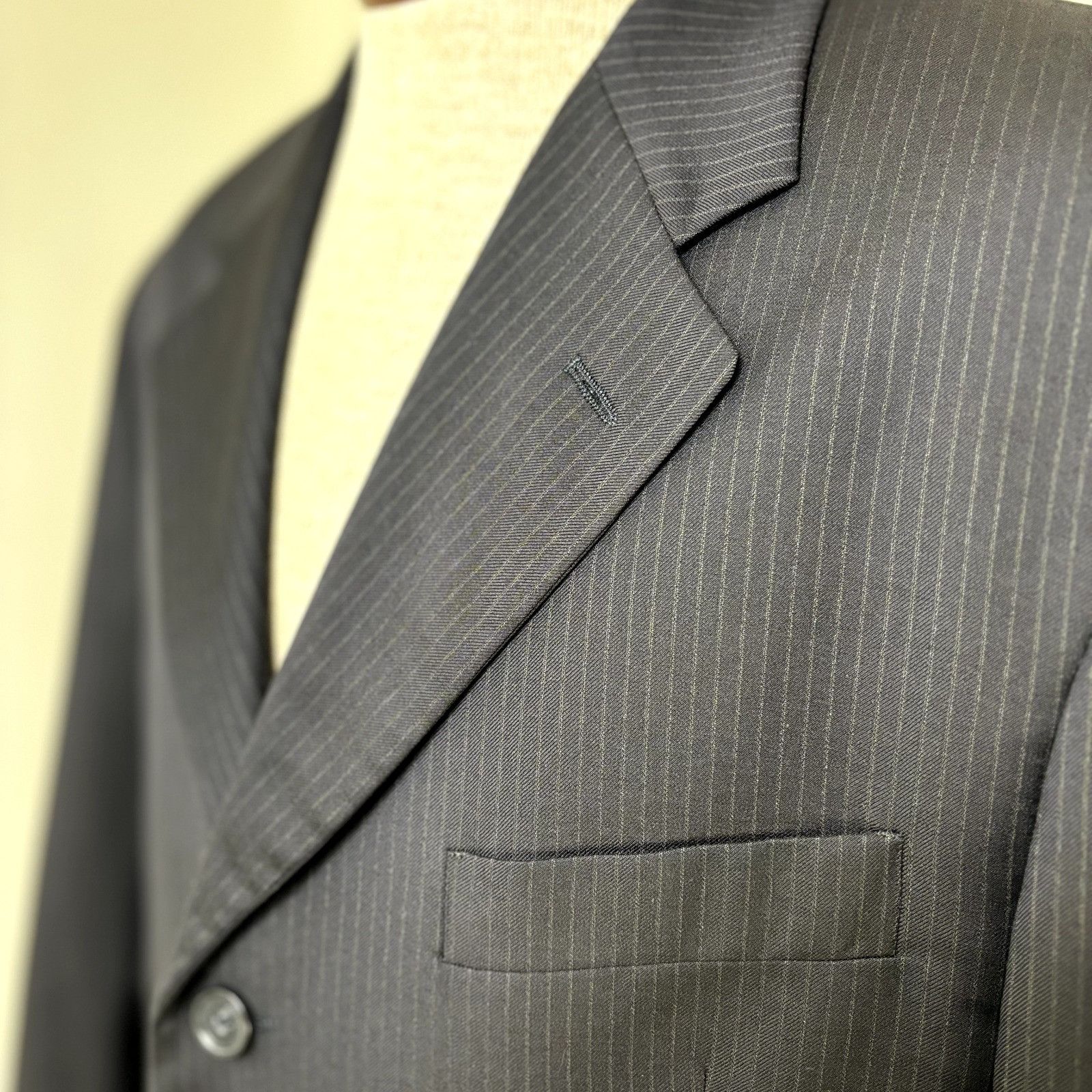 Other Pavone Sport Coat Lessona Superclass 120s Striped Blazer Sz Size 42S - 5 Thumbnail
