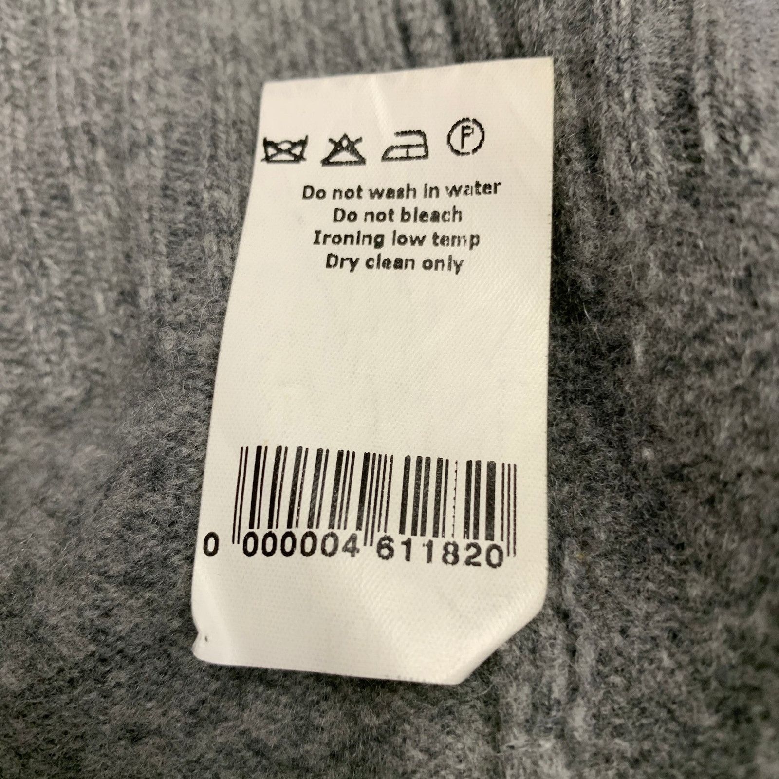 Marc Jacobs Size S Grey Heather Knit Wool Cashmere V-Neck Sweater Size US S / EU 44-46 / 1 - 6 Thumbnail