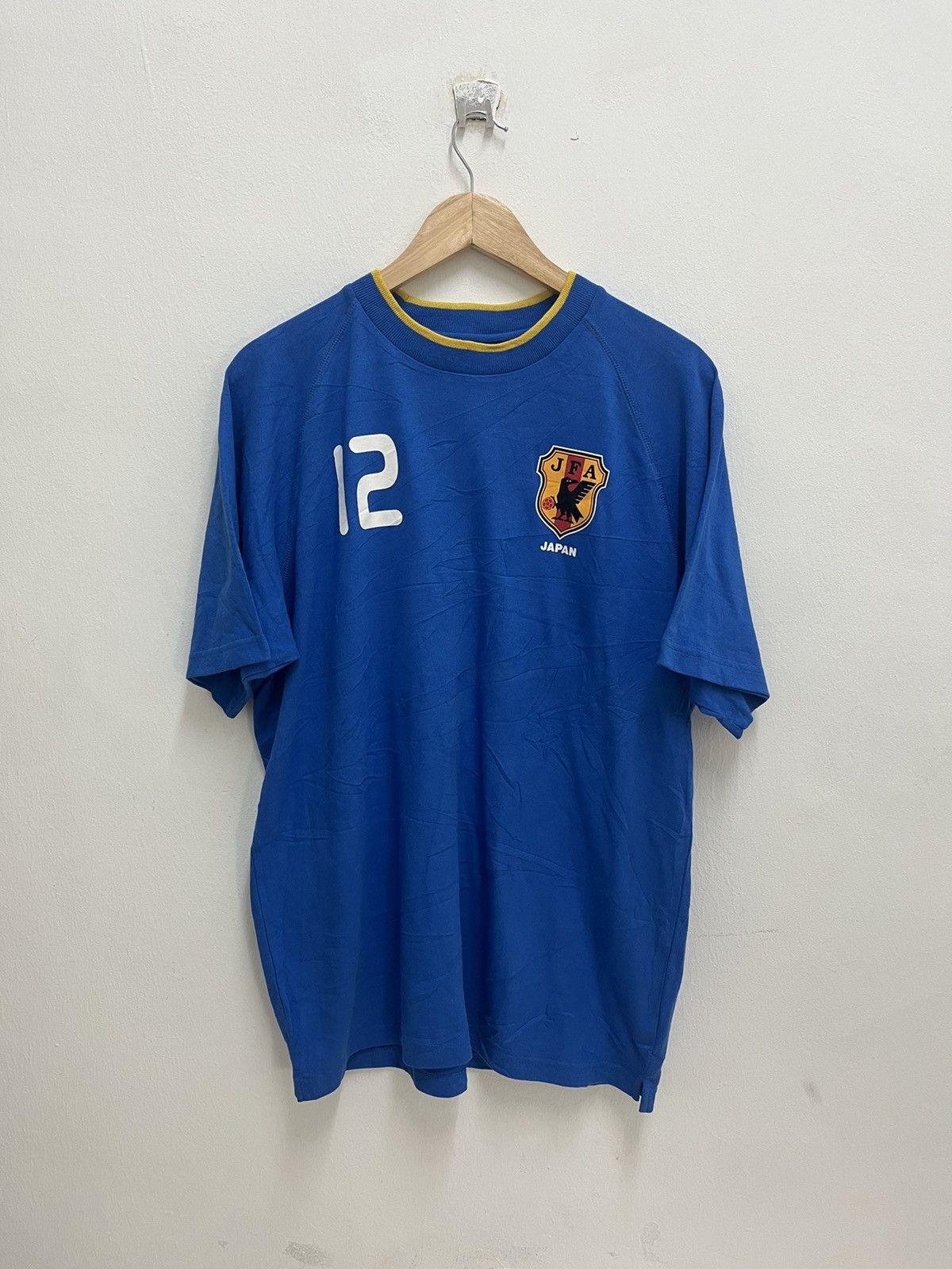 Japanese Brand Crazy Vintage 90s 1996 JFA Japan Tshirt Jersey #12 MAKI Size US L / EU 52-54 / 3 - 1 Thumbnail