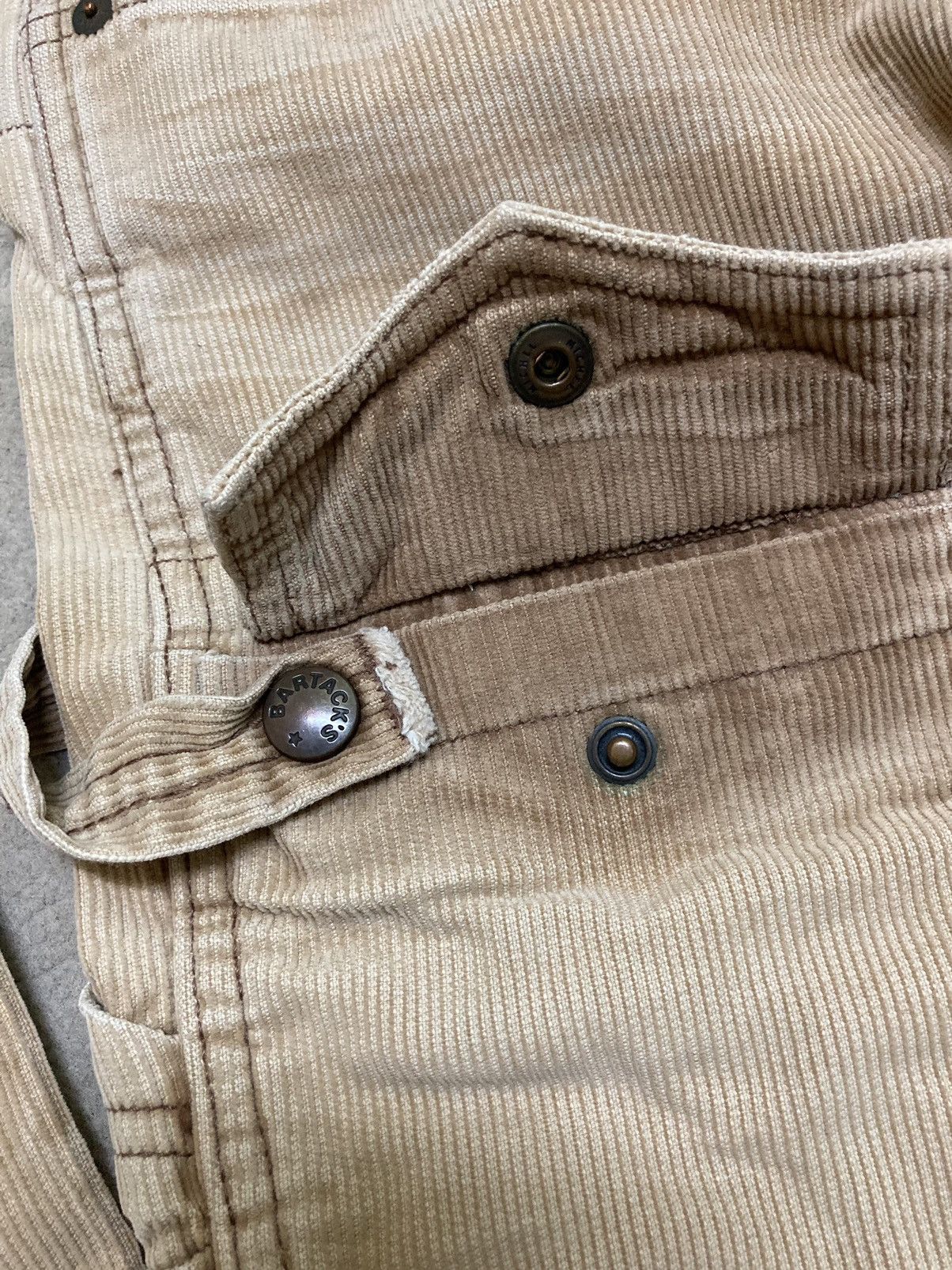 Japanese Brand Distressed Bartack Corduroy Bush Pants Size US 30 / EU 46 - 16 Thumbnail