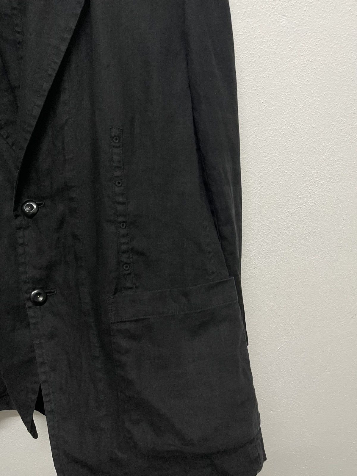 Yohji Yamamoto 80s YOHJI YAMAMOTO LINEN BLAZZER JACKET RARE Size L / US 10 / IT 46 - 6 Thumbnail