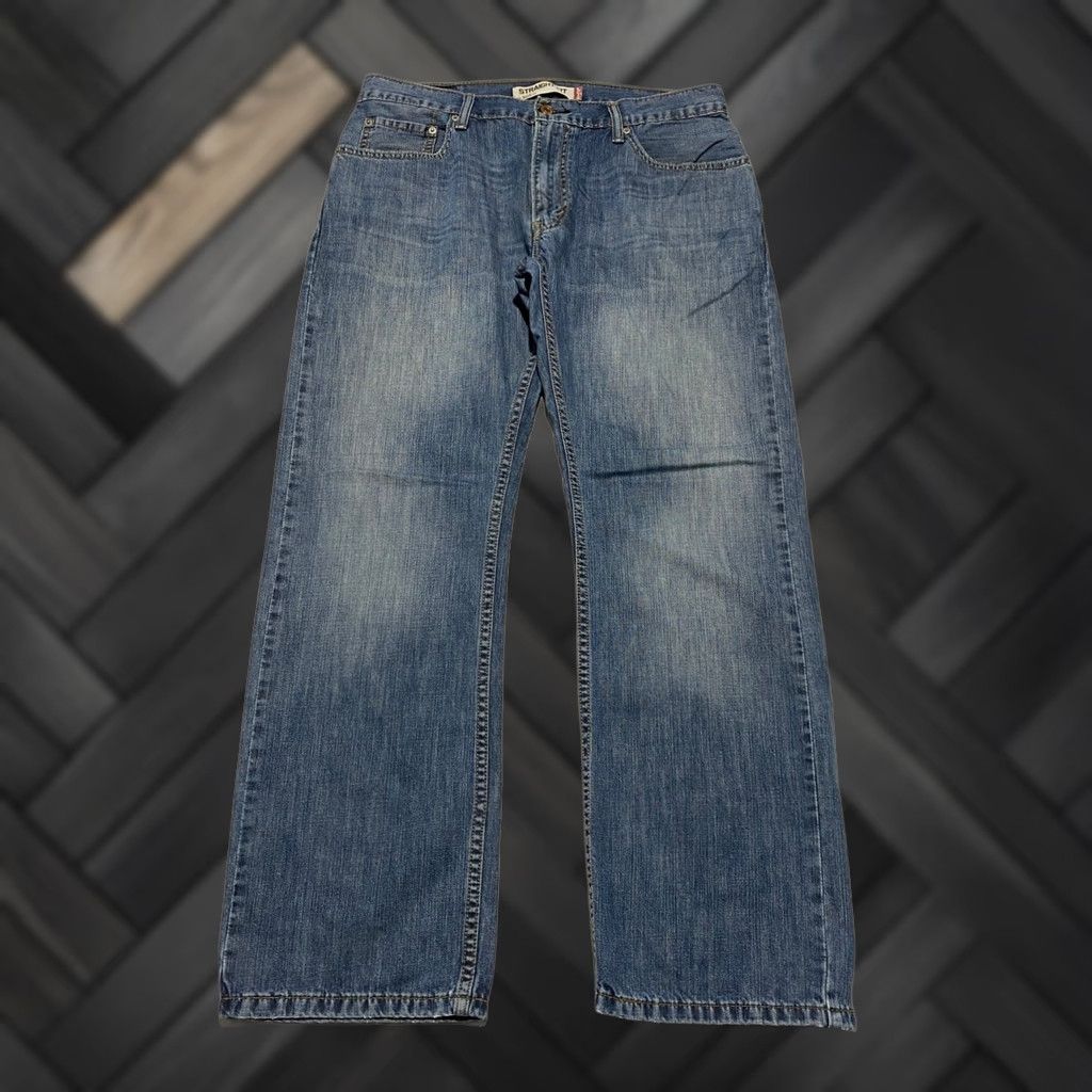 Levi's Levi's 505 Straight Fit Jeans 34x30 Blue Denim Pants Size US 34 / EU 50 - 1 Thumbnail