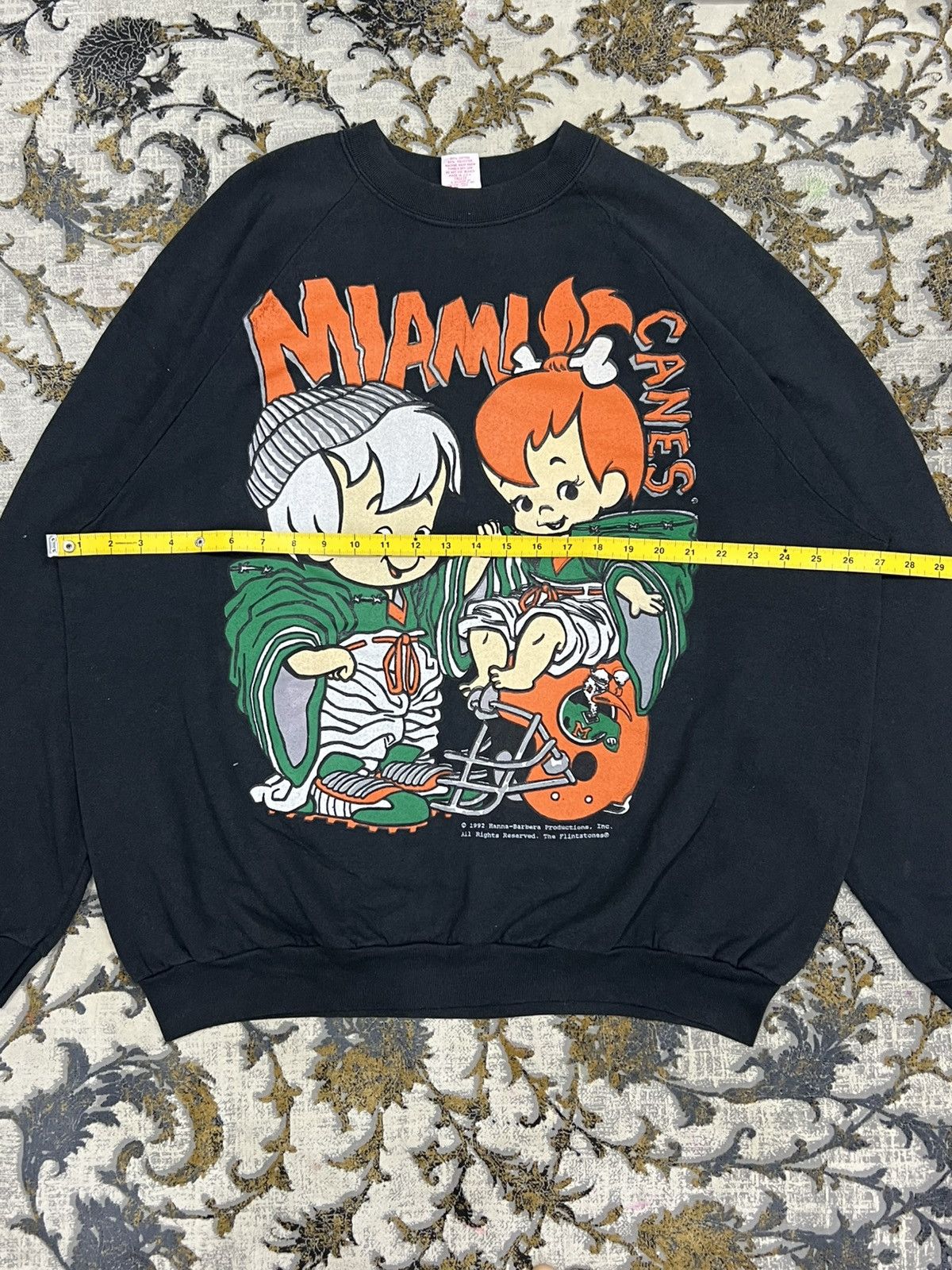 All Sport Vintage 1992 Miami Hurricanes x The Flintstones Sweatshirt Size US XL / EU 56 / 4 - 10 Thumbnail