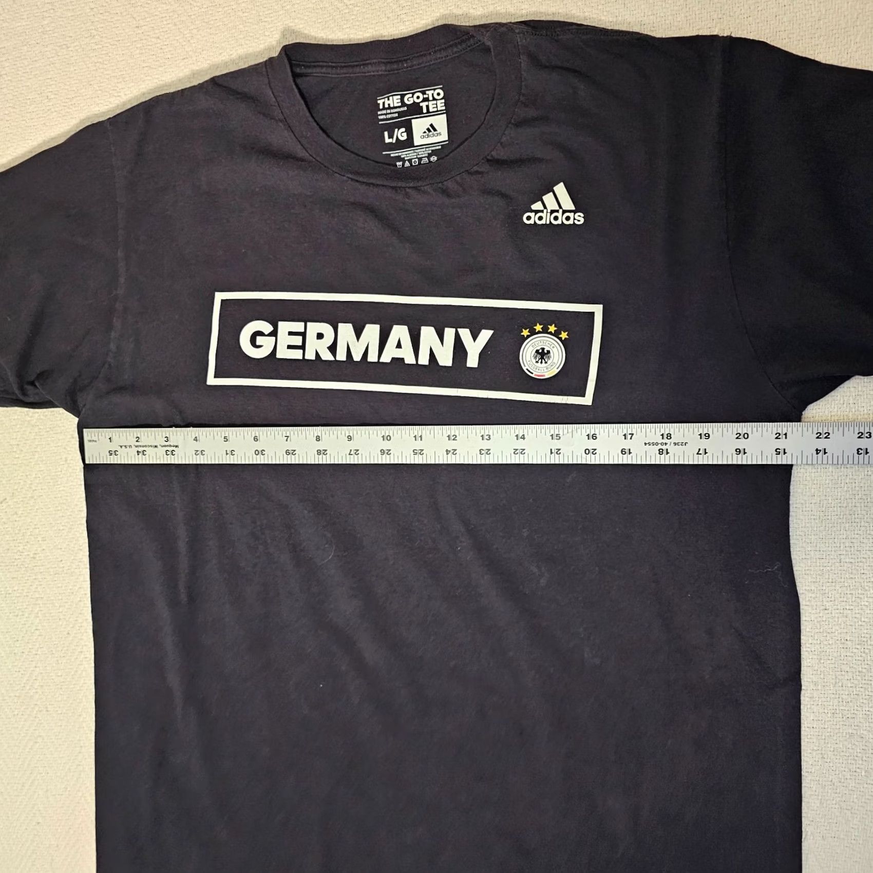 Adidas Adidas The Go-To Tee T-Shirt Men L Short Sleeve Black Crew Neck Logo Graphic Modern Sports Size US L / EU 52-54 / 3 - 5 Thumbnail