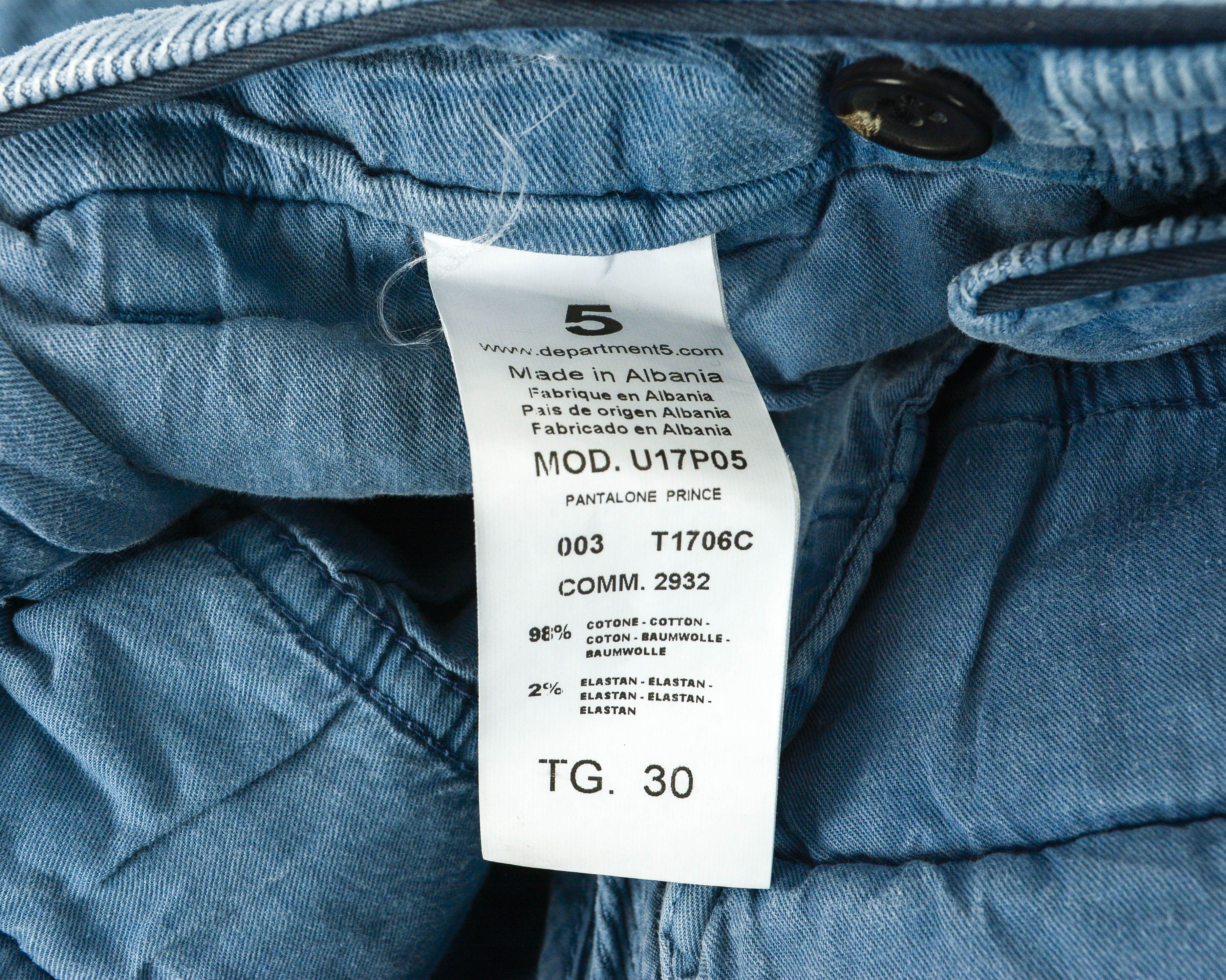 DEPARTMENT5 Corduroy Pantalone Prince W30 L30 Slim pants trousers 300$ Size US 30 / EU 46 - 6 Thumbnail