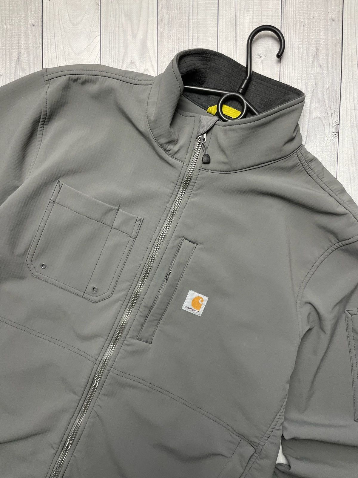 Carhartt Wip × Vintage Vintage Carhartt Wip jacket grey logo work wear pockets XL Size US XL / EU 56 / 4 - 2 Thumbnail