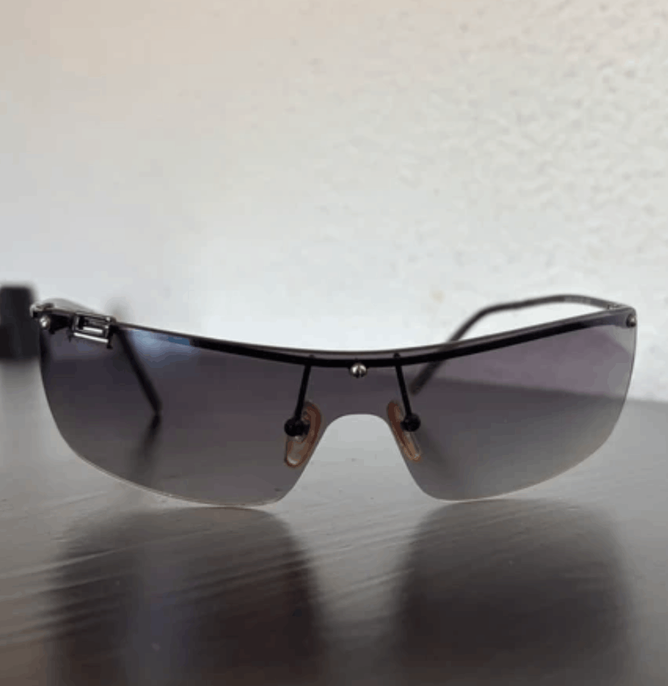 Gucci GUCCI Sunglasses GG Shield Rimless 90s Wrap 1190 Vintage Size ONE SIZE - 2 Thumbnail