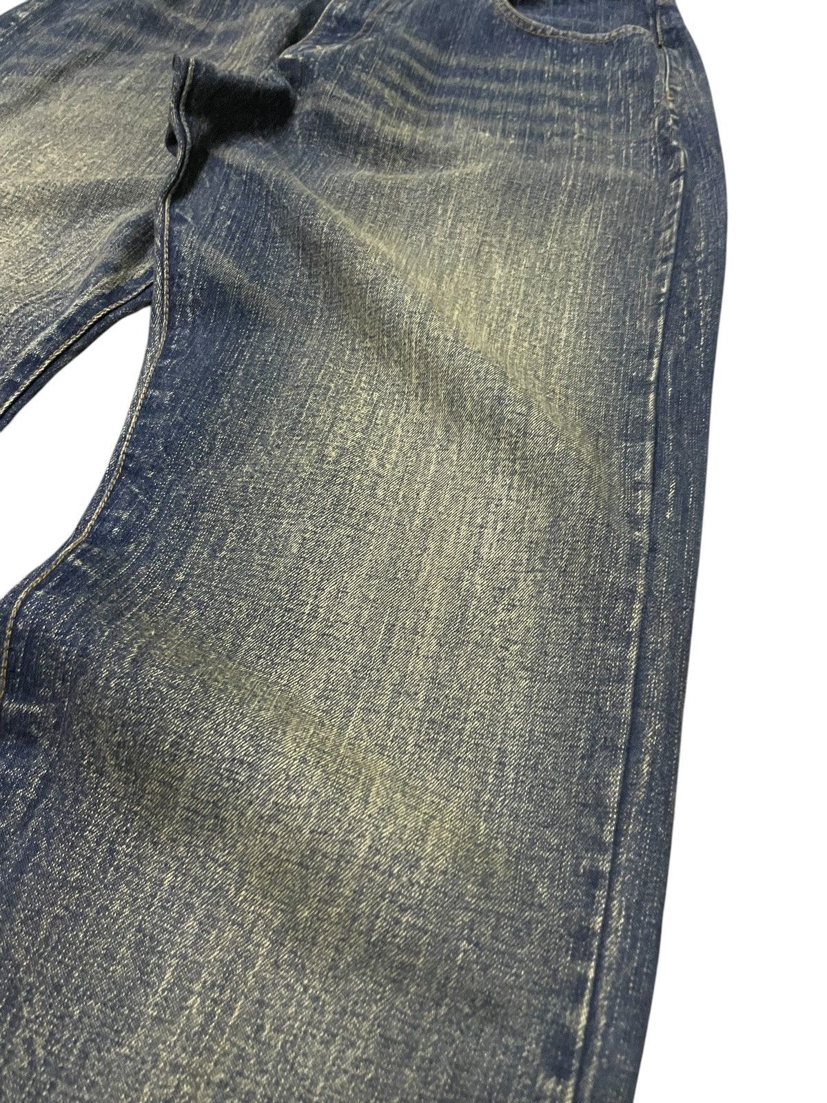 Designer × Japanese Brand Amore Puro Japan Stone Mud Wash Studded Loose Jeans Size US 30 / EU 46 - 12 Thumbnail