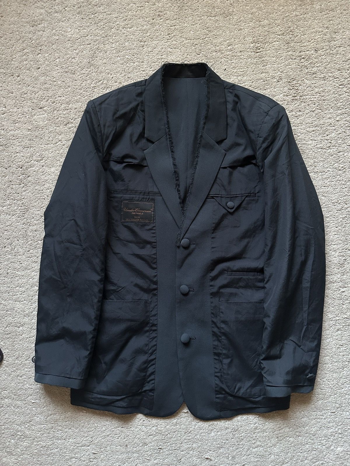 Undercover AW2002 Undercoverism Reversible Cutoff 3 Button Jacket Size US M / EU 48-50 / 2 - 1 Thumbnail