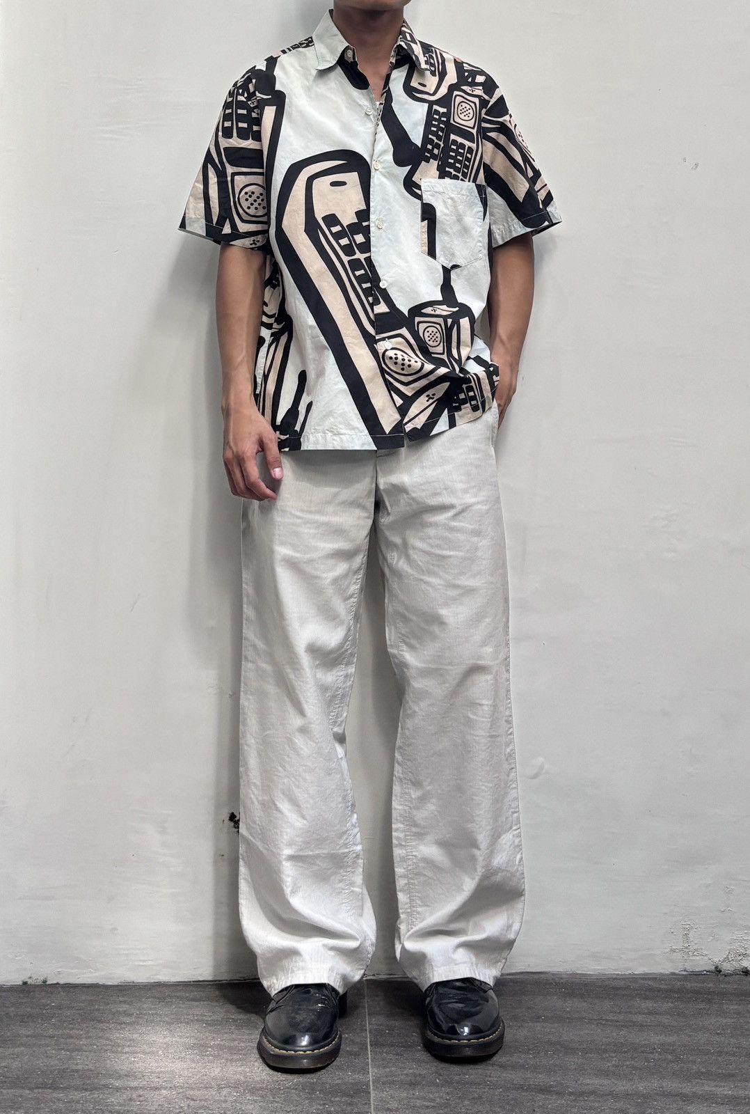 Maison Margiela FREE TAX! Telephone Printed Shirt Size US M / EU 48-50 / 2 - 1 Thumbnail