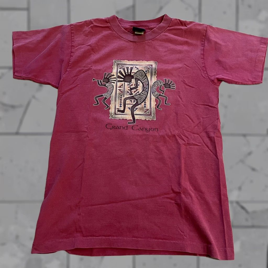 Vintage VINTAGE Prairie Mountain GRAND CANYON Tee Size M red cotton USA graphic VTG Mens Size US M / EU 48-50 / 2 - 1 Thumbnail