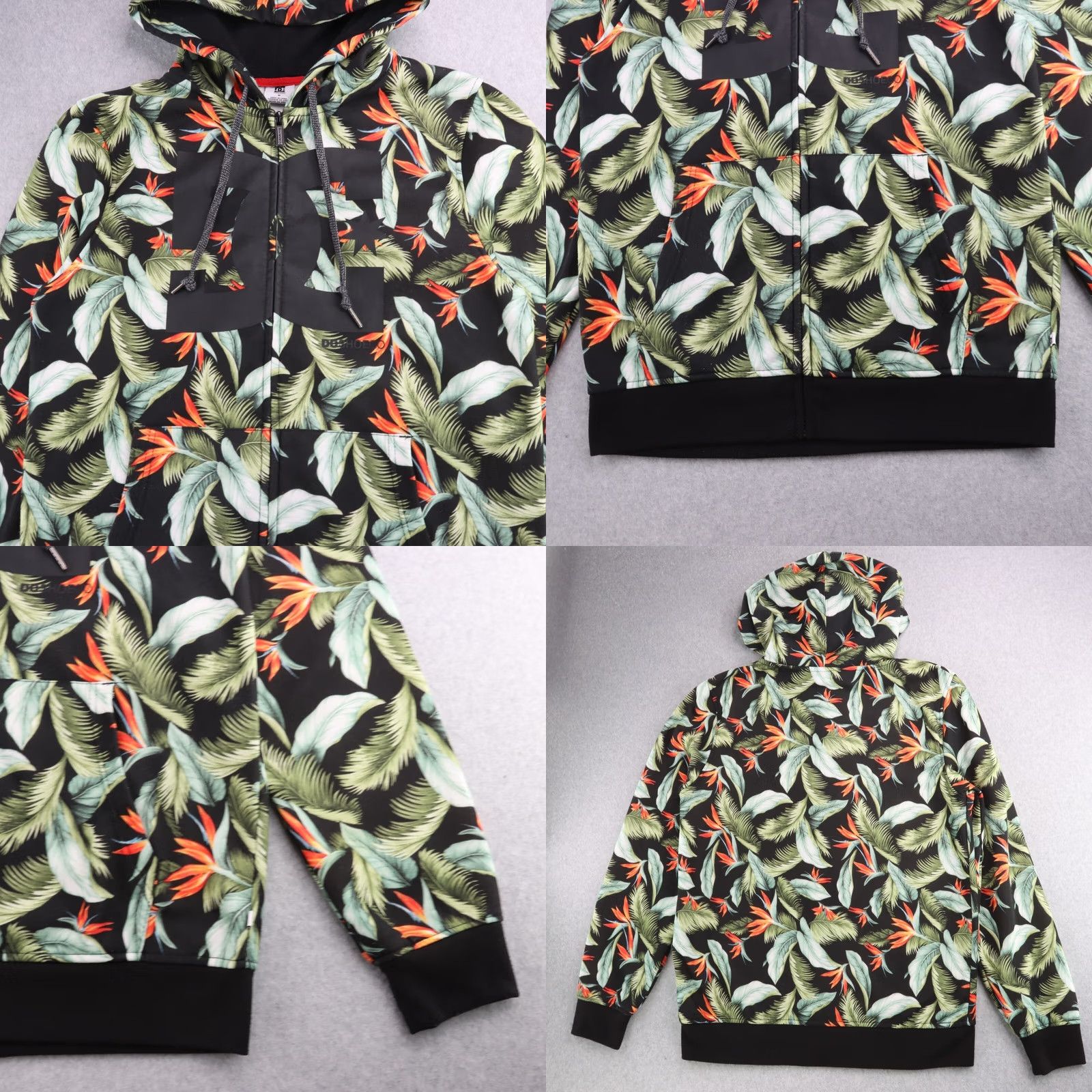 Vintage VINTAGE DC Shoes Hoodie Mens Size Medium Floral Hoodie Skateboard Logo Zip Up Size US M / EU 48-50 / 2 - 8 Thumbnail