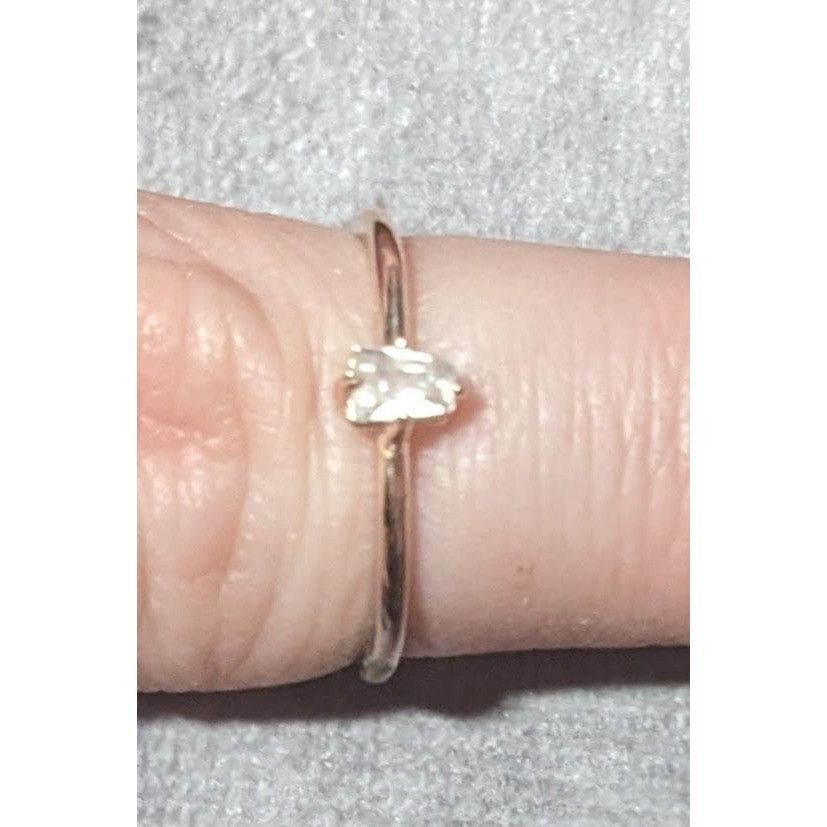 Other Minimalist Rose Gold Cubic Zirconia Ring Size 6 3/4 Size ONE SIZE - 15 Thumbnail