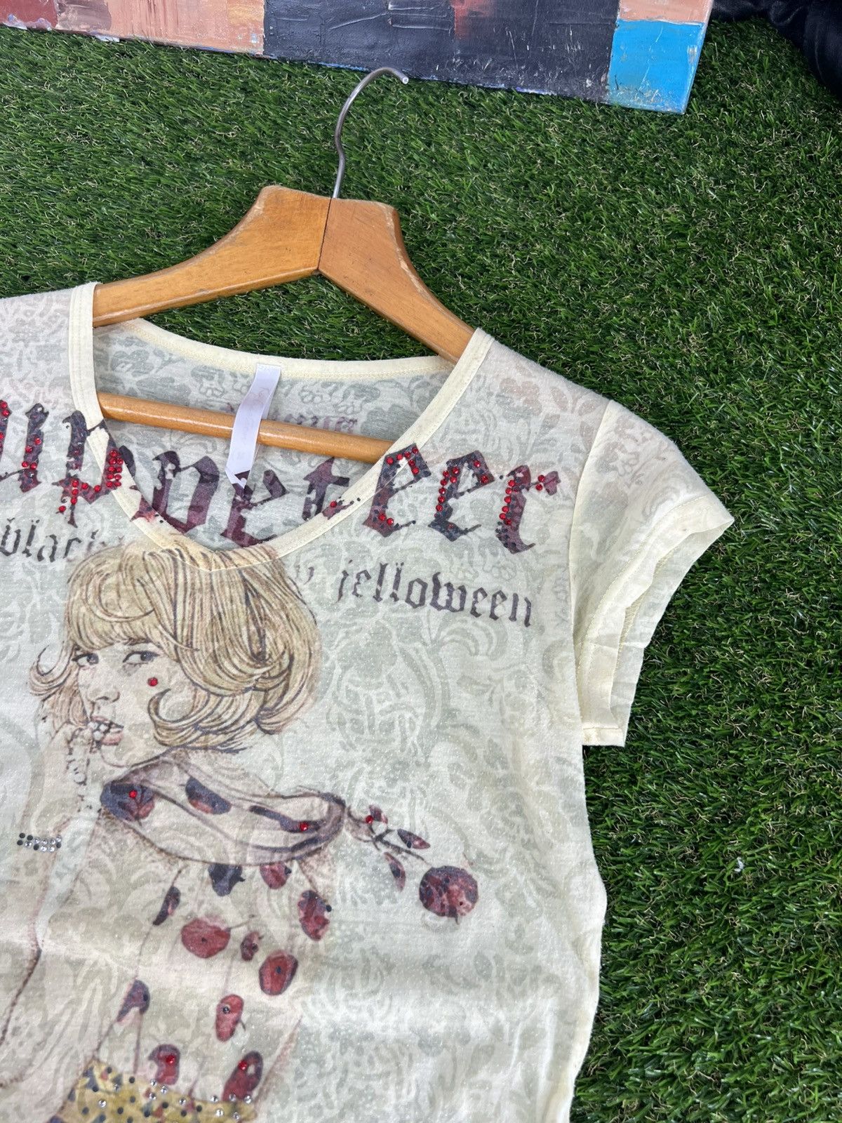 Hysteric Glamour Vintage Y2K Mesh T Shirt Hardcore Punk Rock n Roll Size US M / EU 48-50 / 2 - 3 Thumbnail