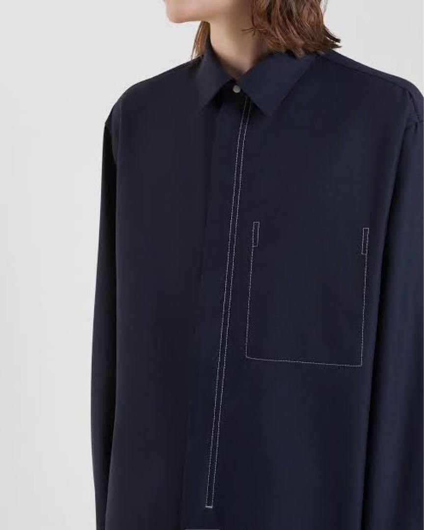 OAMC Ian Shirt Navy Size US M / EU 48-50 / 2 - 2 Thumbnail