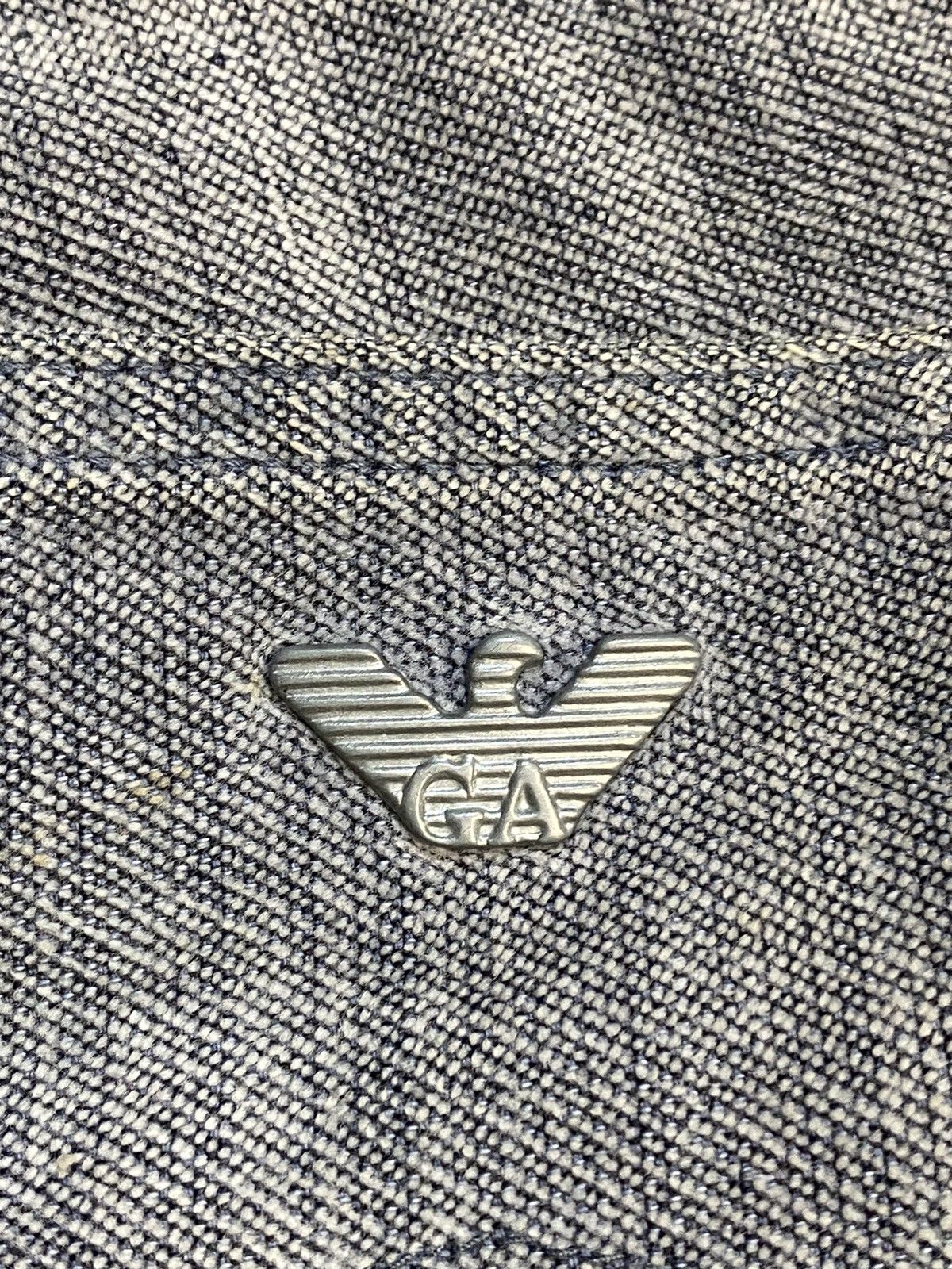 Giorgio Armani Giorgio Armani Fiocchi Snaps Grey Cotton Denim Jeans W36 Size US 36 / EU 52 - 19 Thumbnail