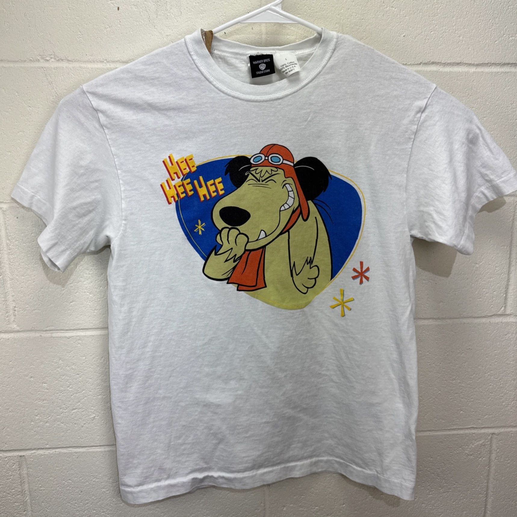Vintage VINTAGE 1996 Warner Bros Cartoon Network Muttley T-Shirt Unisex Adults Large White 90s Wacky Races Cartoon Size US L / EU 52-54 / 3 - 2 Thumbnail