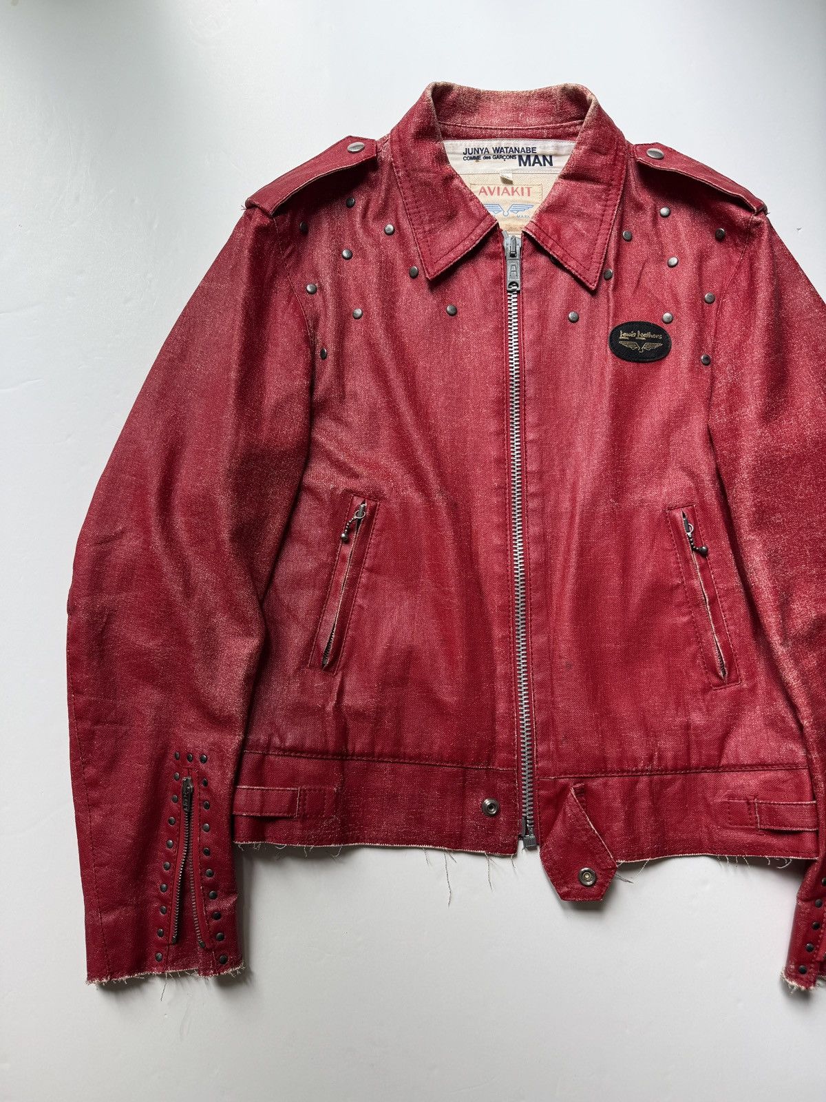 Junya Watanabe Junya Watanabe aw02’ red aviakit studded jacket Size US M / EU 48-50 / 2 - 10 Thumbnail