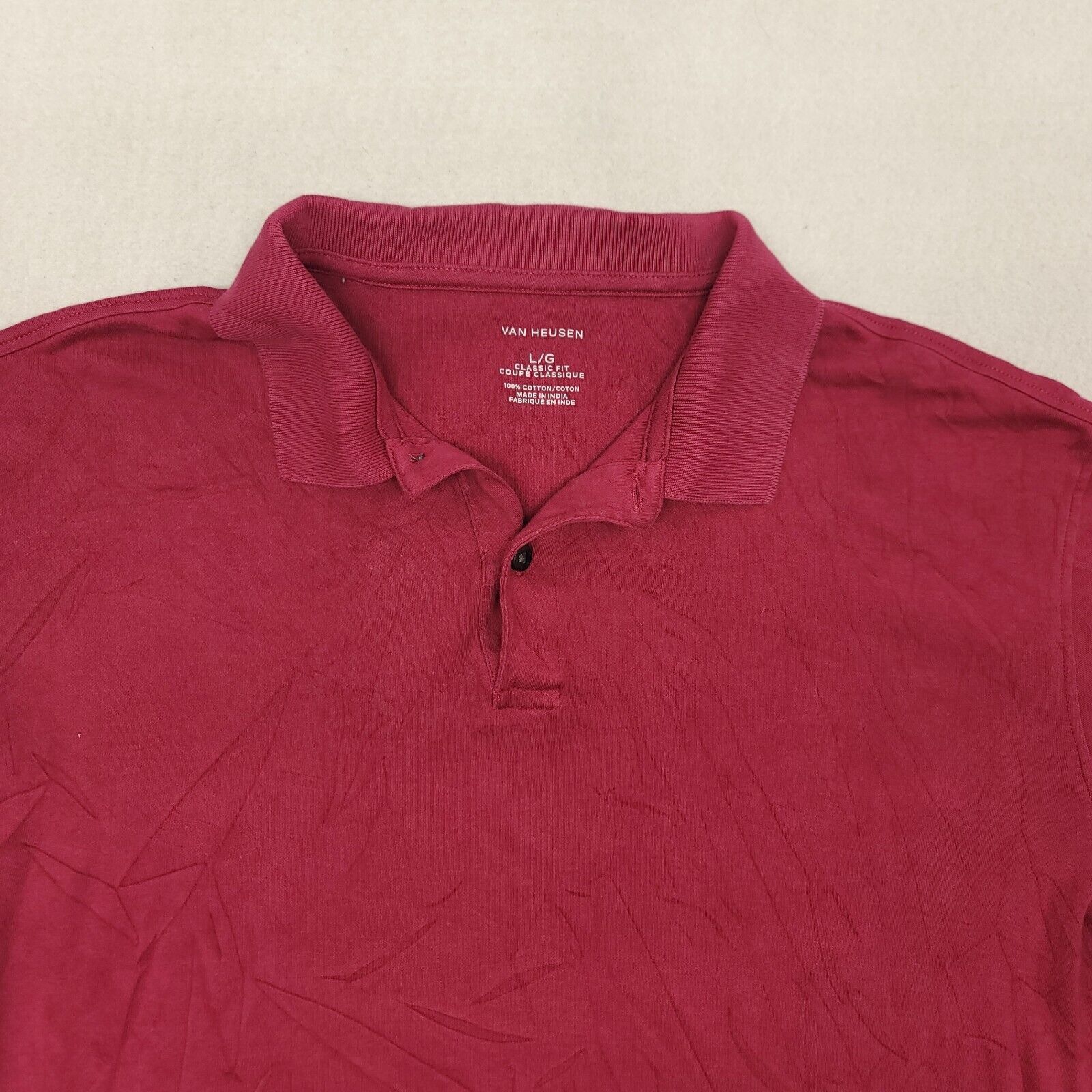 Van Heusen Van Heusen Casual Pullover Polo Shirt Adult Mens Size L Pink Size US L / EU 52-54 / 3 - 1 Thumbnail