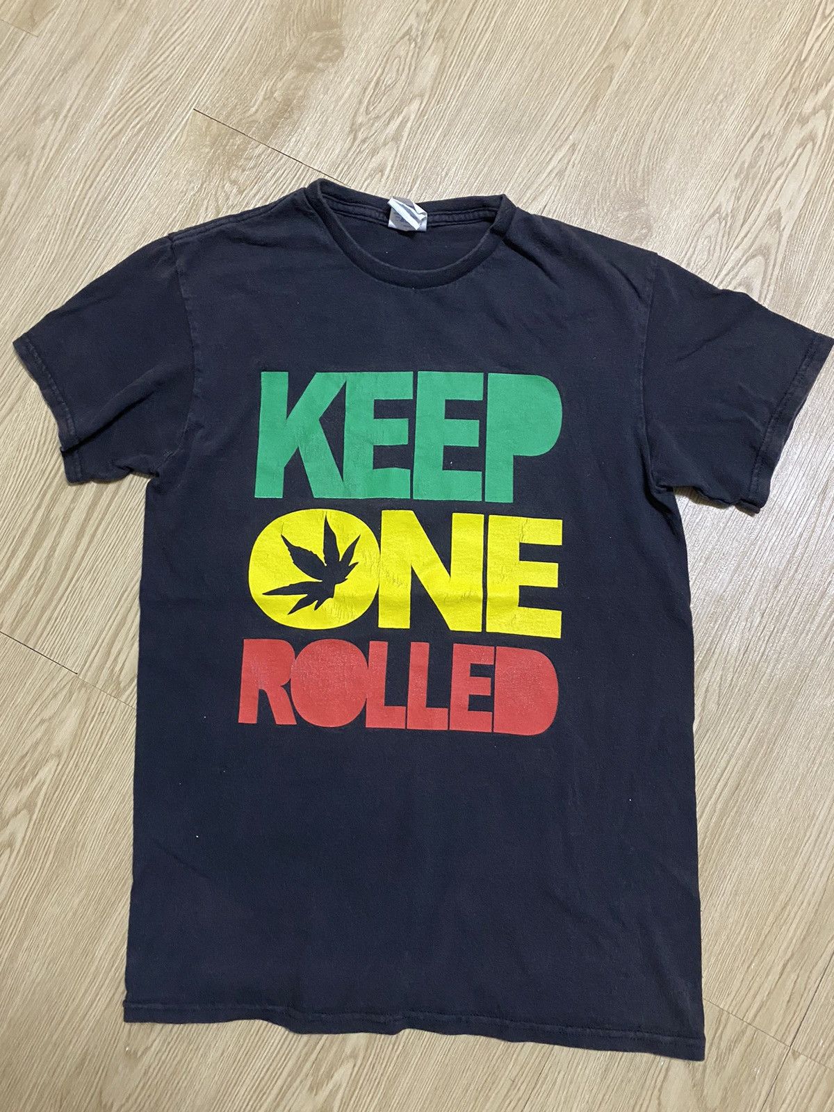 Rap Tees Keep One Rolled Rasta Tee Size US S / EU 44-46 / 1 - 3 Thumbnail