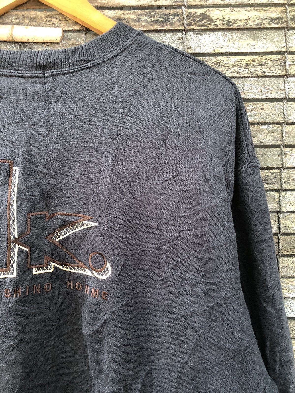 If Six Was Nine × Japanese Brand × Vintage 🔥Vintage 90s🔥Hiroko Koshino Homme Embroidered Sweatshirt Size US XL / EU 56 / 4 - 5 Thumbnail