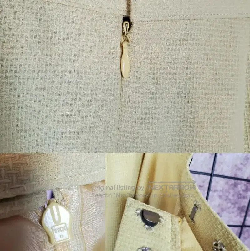 Burberry Burberry Yellow Wool Blend Short Sleeve Cardigan. Size M / US 6-8 / IT 42-44 - 7 Thumbnail