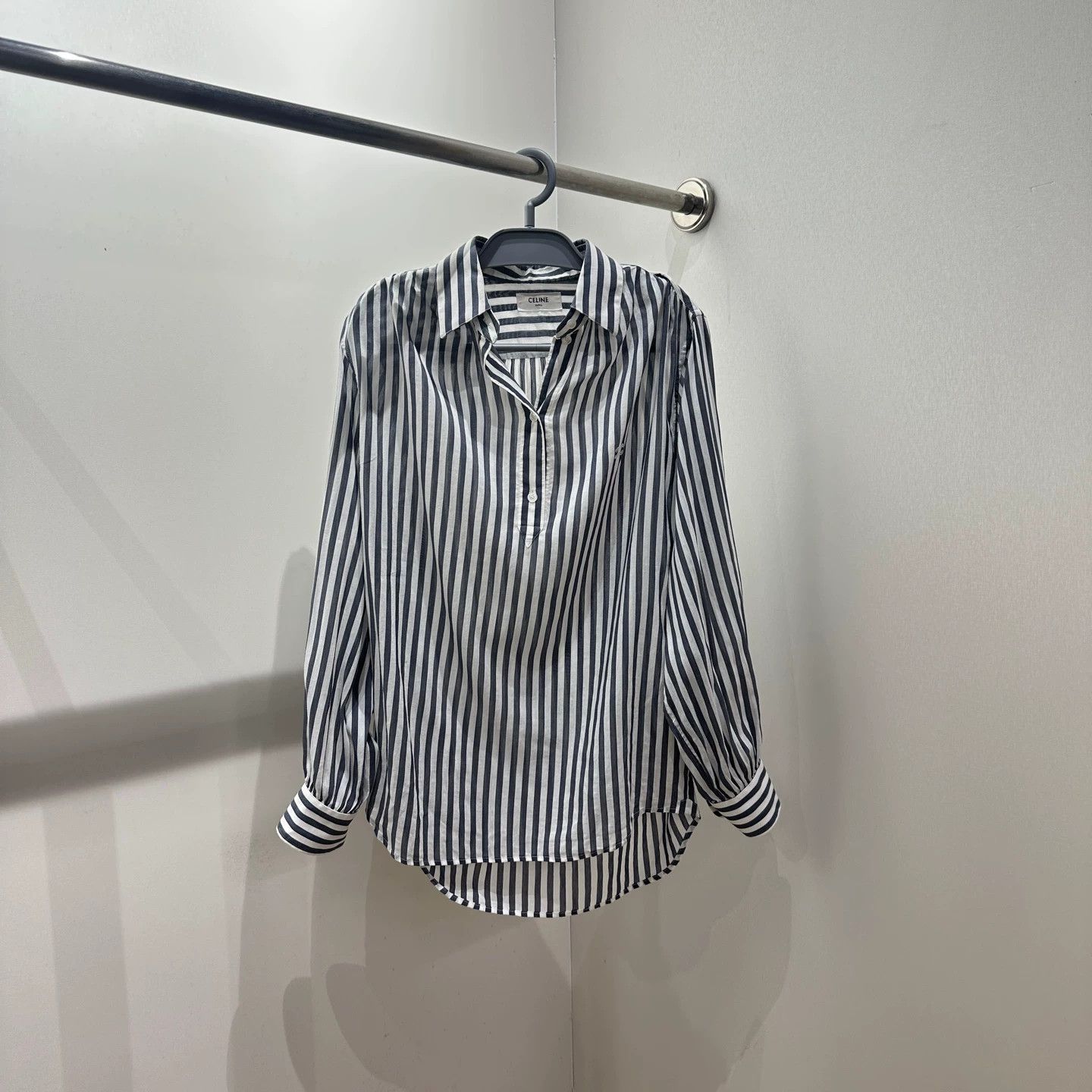 Celine Celine mar113 colorblock stripe Triumph LS shirt 38 Size S / US 4 / IT 40 - 1 Thumbnail