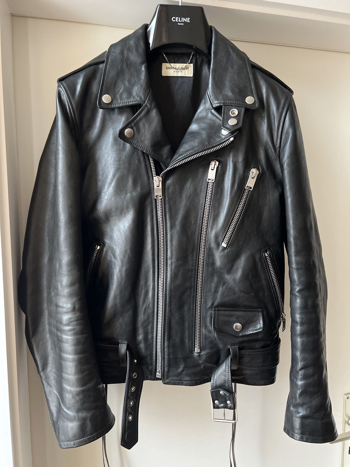 Saint Laurent Paris Saint Laurent Paris L17 Leather Jacket size 48 from 2018 Size US M / EU 48-50 / 2 - 1 Thumbnail