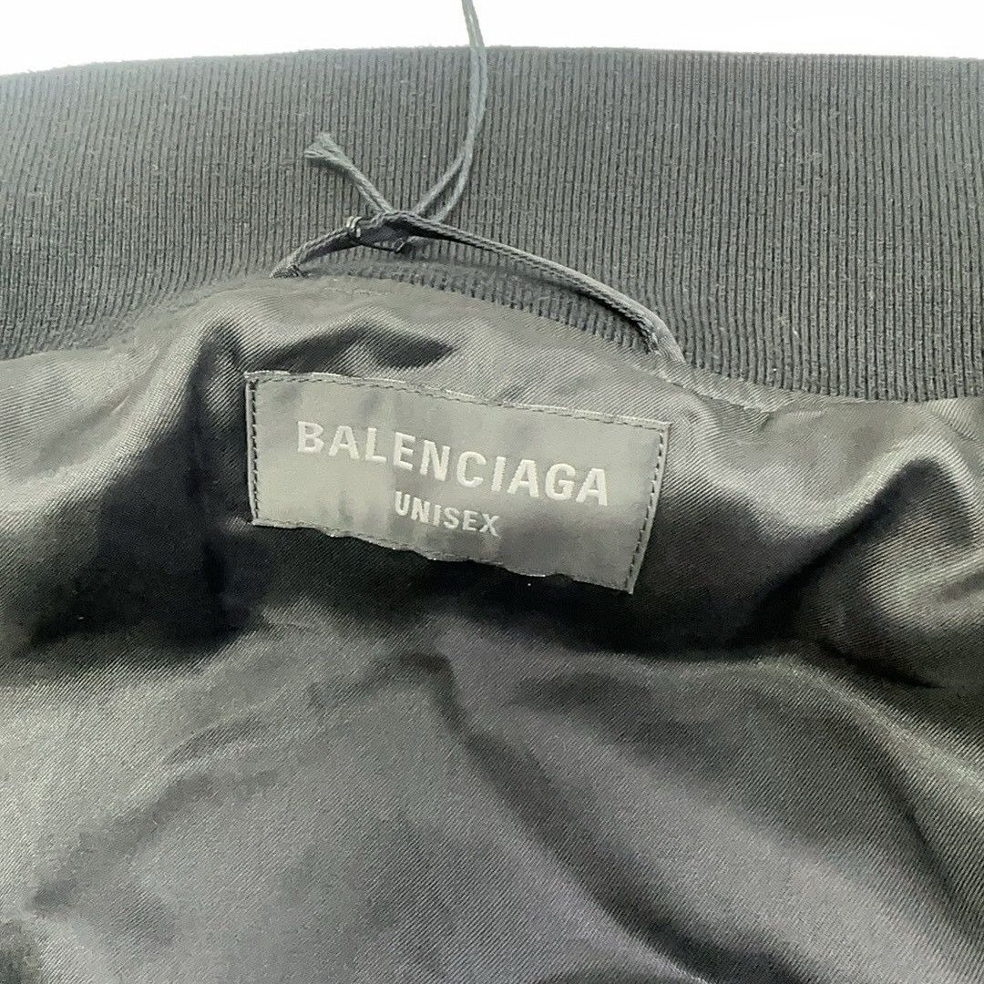 Balenciaga Balenciaga Paris Satin Varsity Jacket Size M / US 6-8 / IT 42-44 - 3 Thumbnail