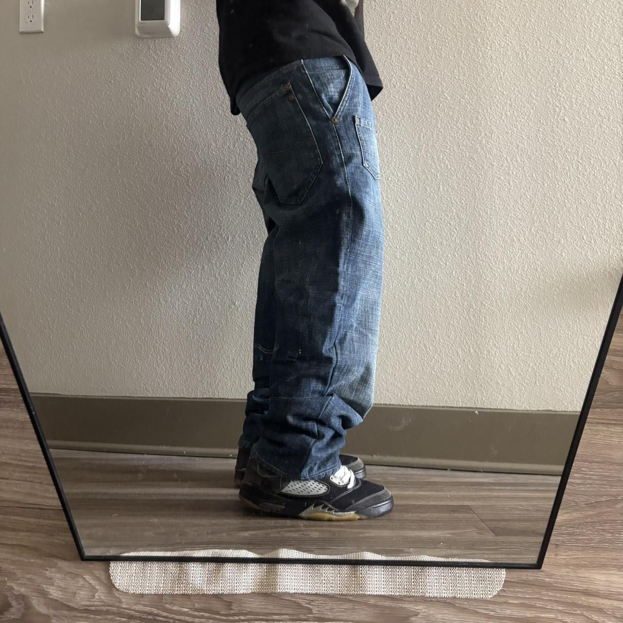 Vintage Crazy Vintage Y2K/2000s Grunge Dark Wash Denim Jeans! 32x31 Size US 32 / EU 48 - 2 Thumbnail
