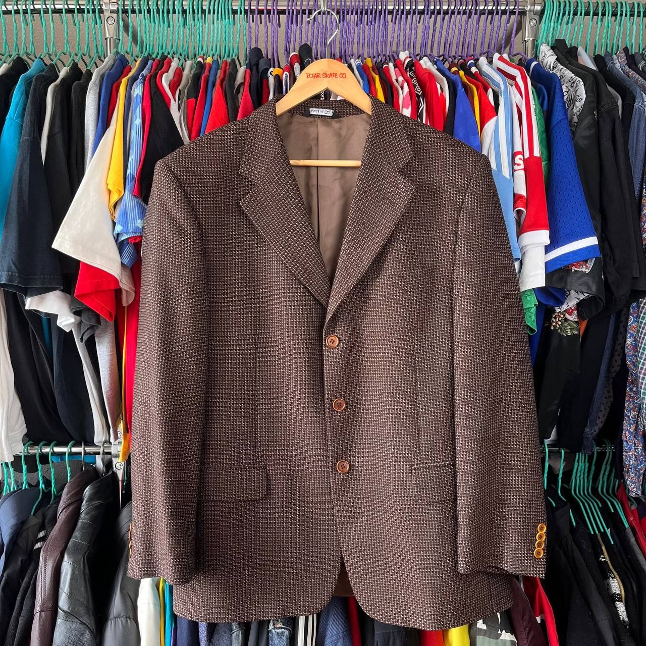 Boggi Boggi Milano Brown Wool Blazer Jacket Made in Italy Size 50R - 1 Thumbnail