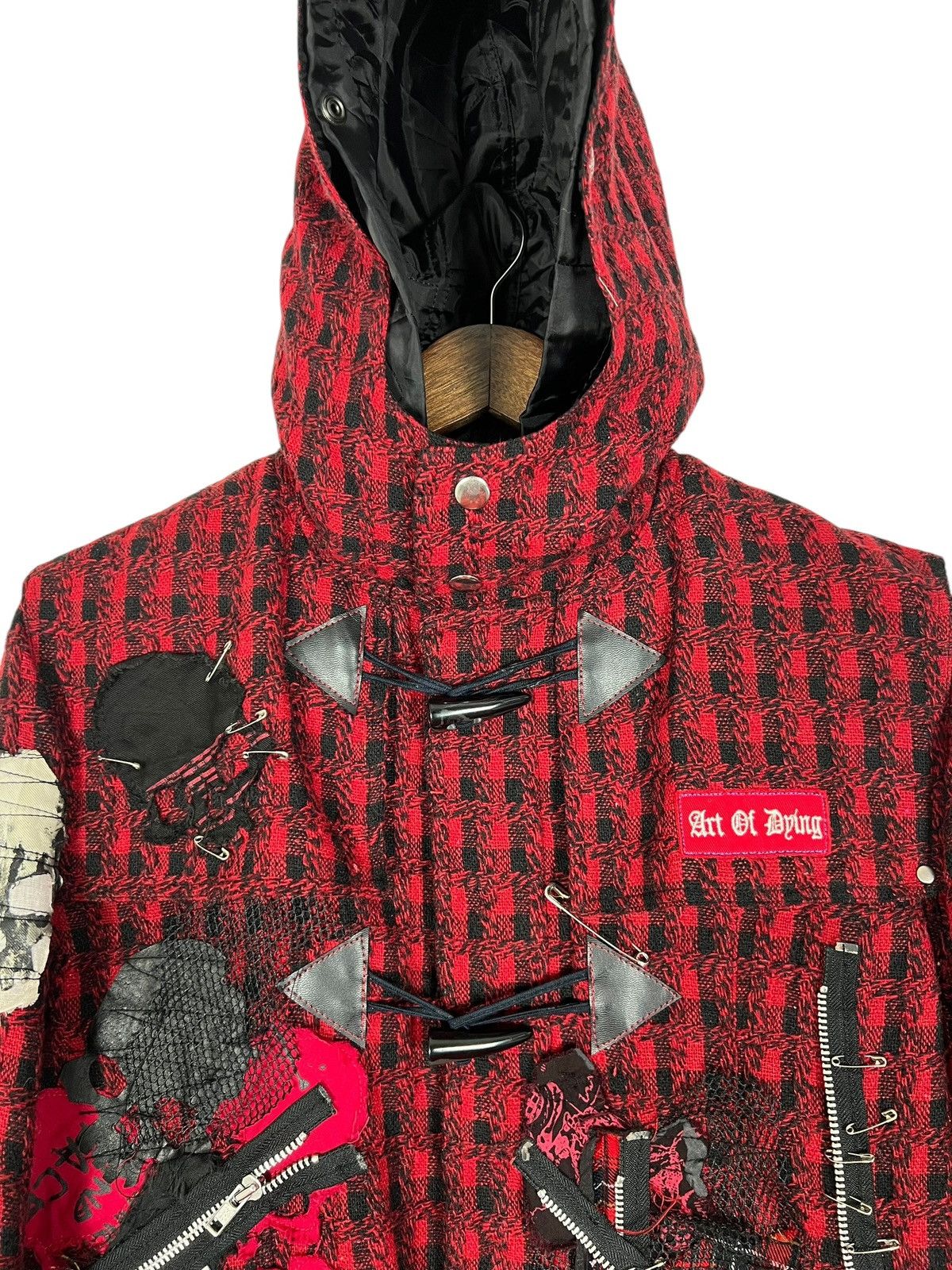 Japanese Brand VINTAGE H.NAOTO PUNK ANARCHY WOOL COFFIN JACKET Size US L / EU 52-54 / 3 - 5 Thumbnail
