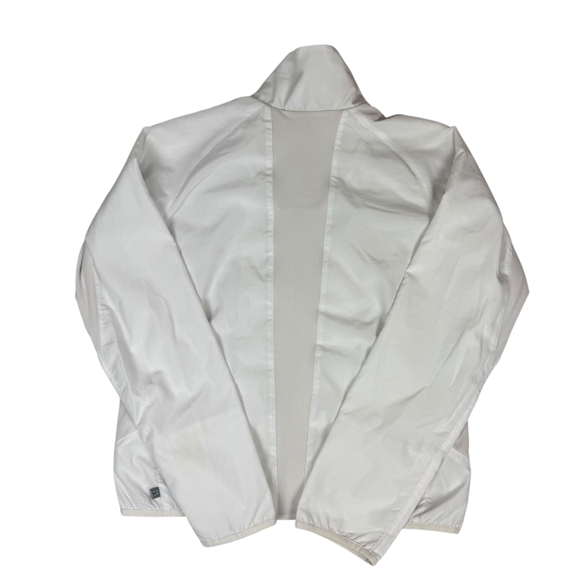 Nike × Vintage Nike Dri-Fit Womens White Full Zip Windbreaker Jacket Medium Size M / US 6-8 / IT 42-44 - 7 Thumbnail