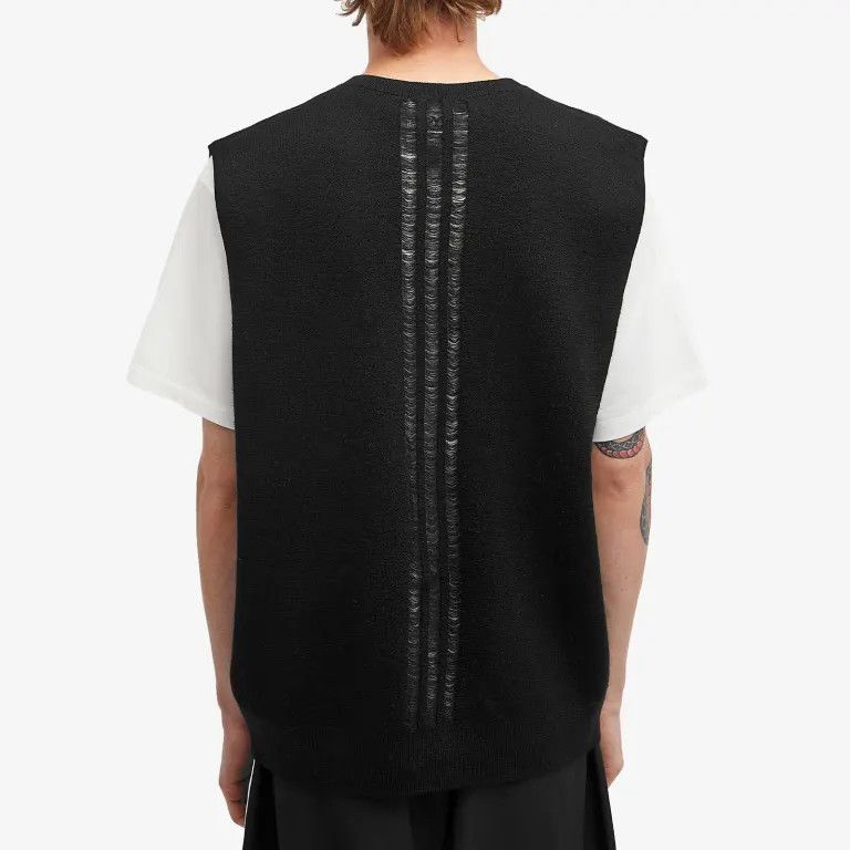 Y-3 o1s22i1n0125 Wool Crewneck Vest in Black Size US S / EU 44-46 / 1 - 3 Thumbnail