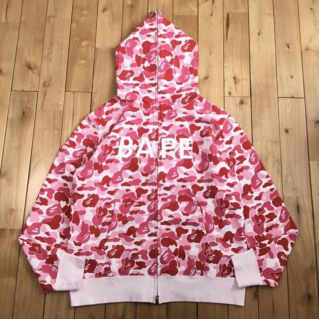 Bape BAPE LOGO ABC camo pink full zip hoodie a bathing ape Size US L / EU 52-54 / 3 - 1 Thumbnail