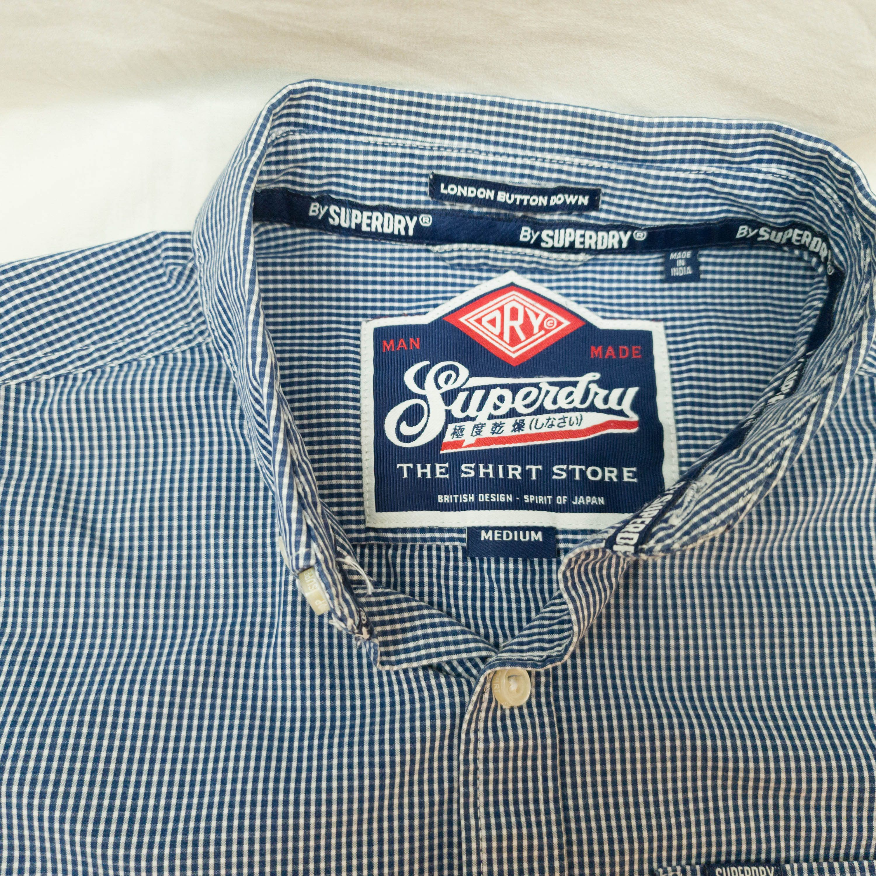 Superdry MENS SUPERDRY SHIRT LONG SLEEVE COTTON SIZE M EXCL Size US M / EU 48-50 / 2 - 5 Thumbnail