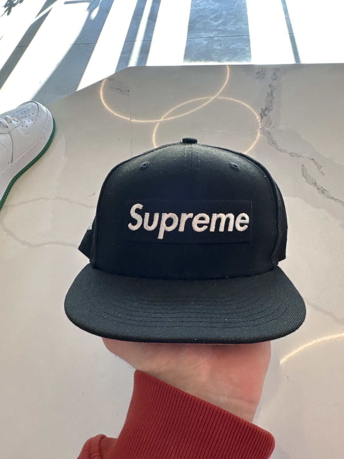 Supreme Harris Tweed Box Logo New Era | Grailed