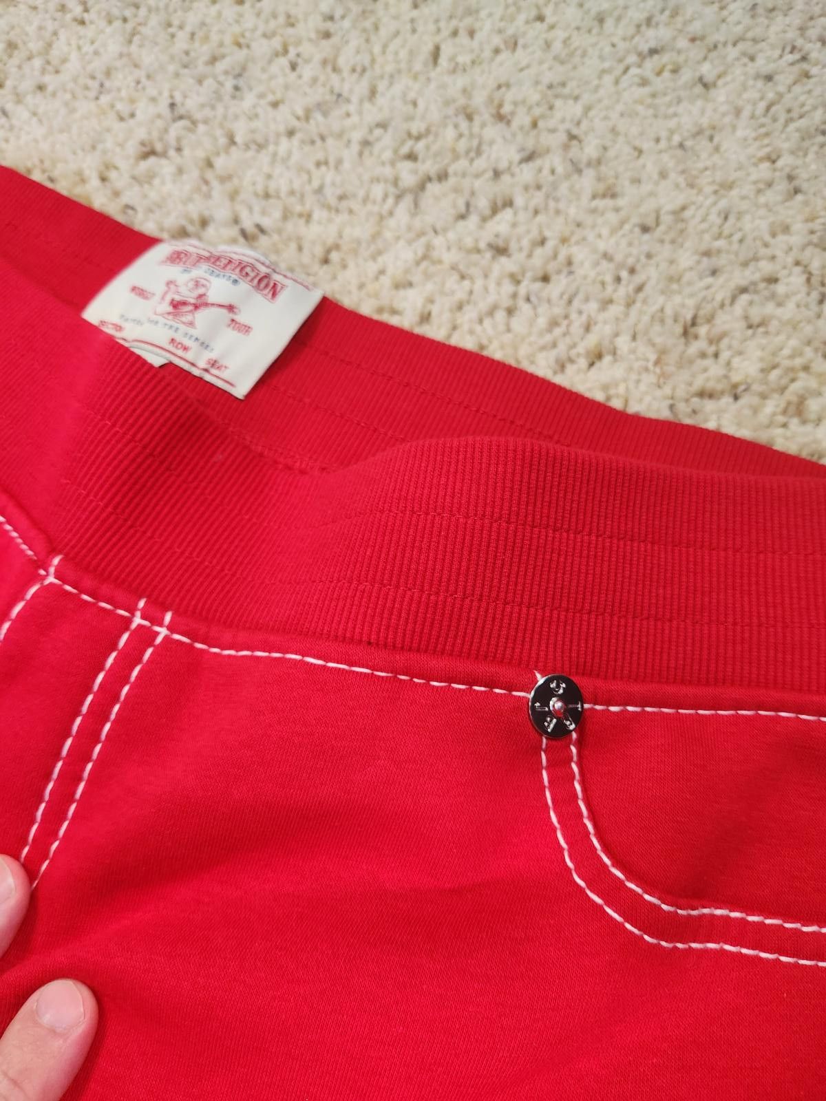 True Religion NEW True Religion Pull-On Flare Jeans Red Anniversary XL Size 40" / US 18 - 6 Thumbnail