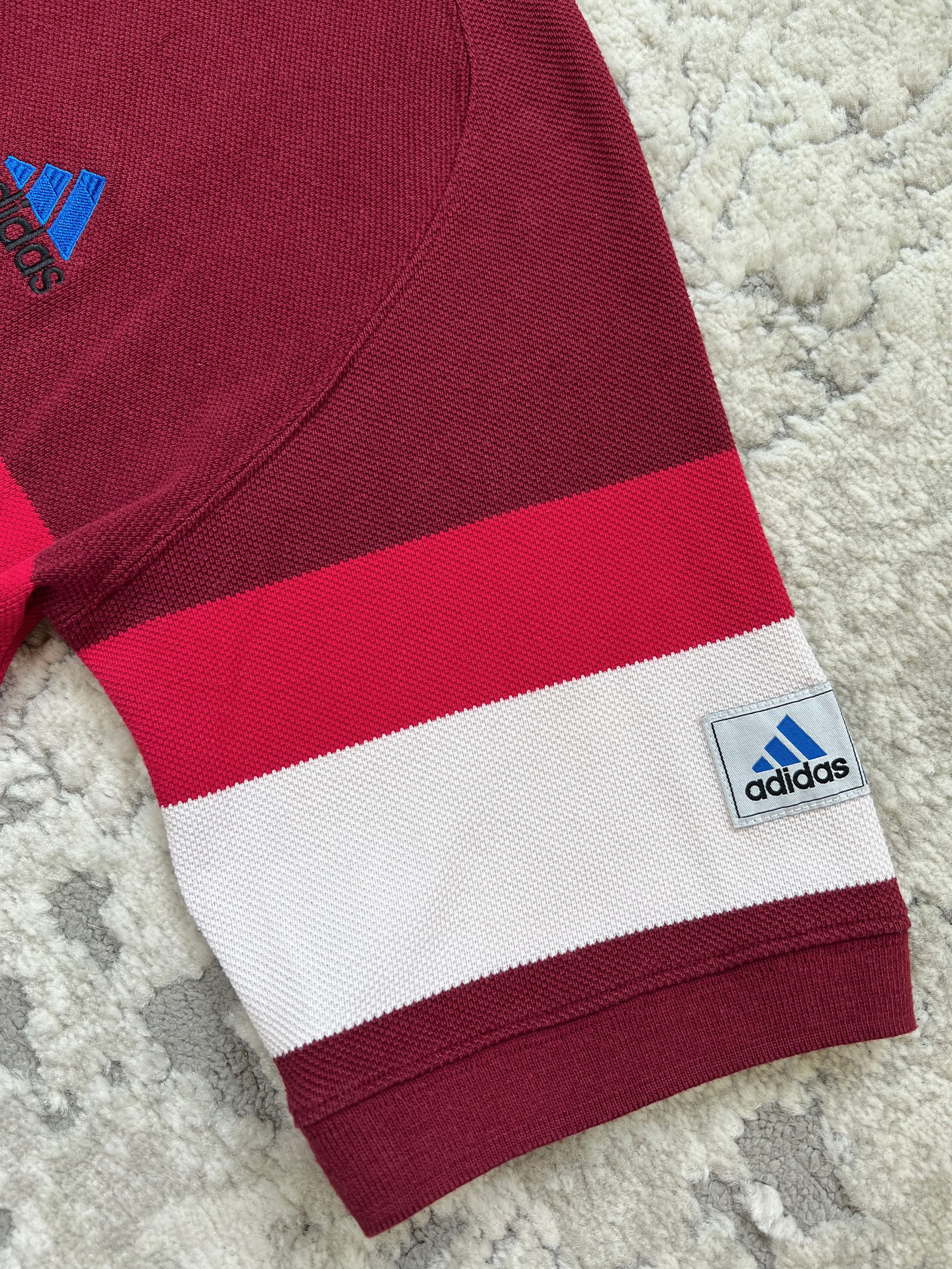 Adidas Vintage Adidas Striped Polo Shirt - Corporate Logo Line Size US S / EU 44-46 / 1 - 4 Thumbnail