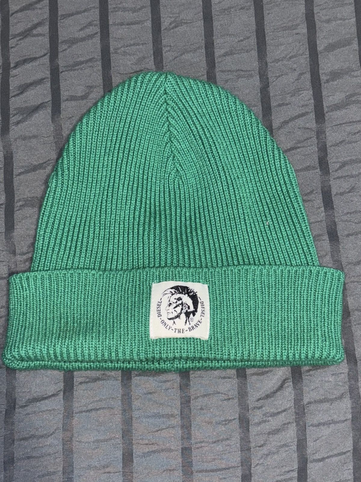 Diesel DIESEL “Only The Brave” Green Beanie 🧑🏾‍🎤 Size ONE SIZE - 1 Thumbnail