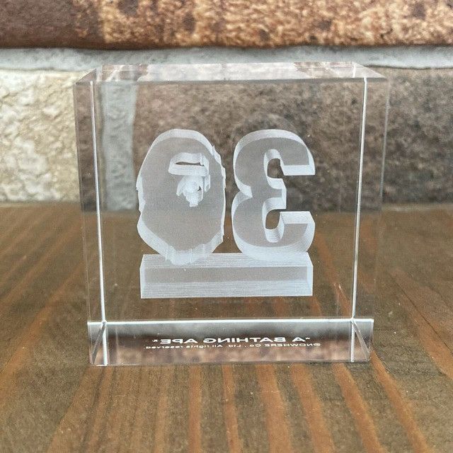 Bape BAPE 30th Anniversary 3D Crystal Acrylic Ornament APE Size ONE SIZE - 4 Thumbnail