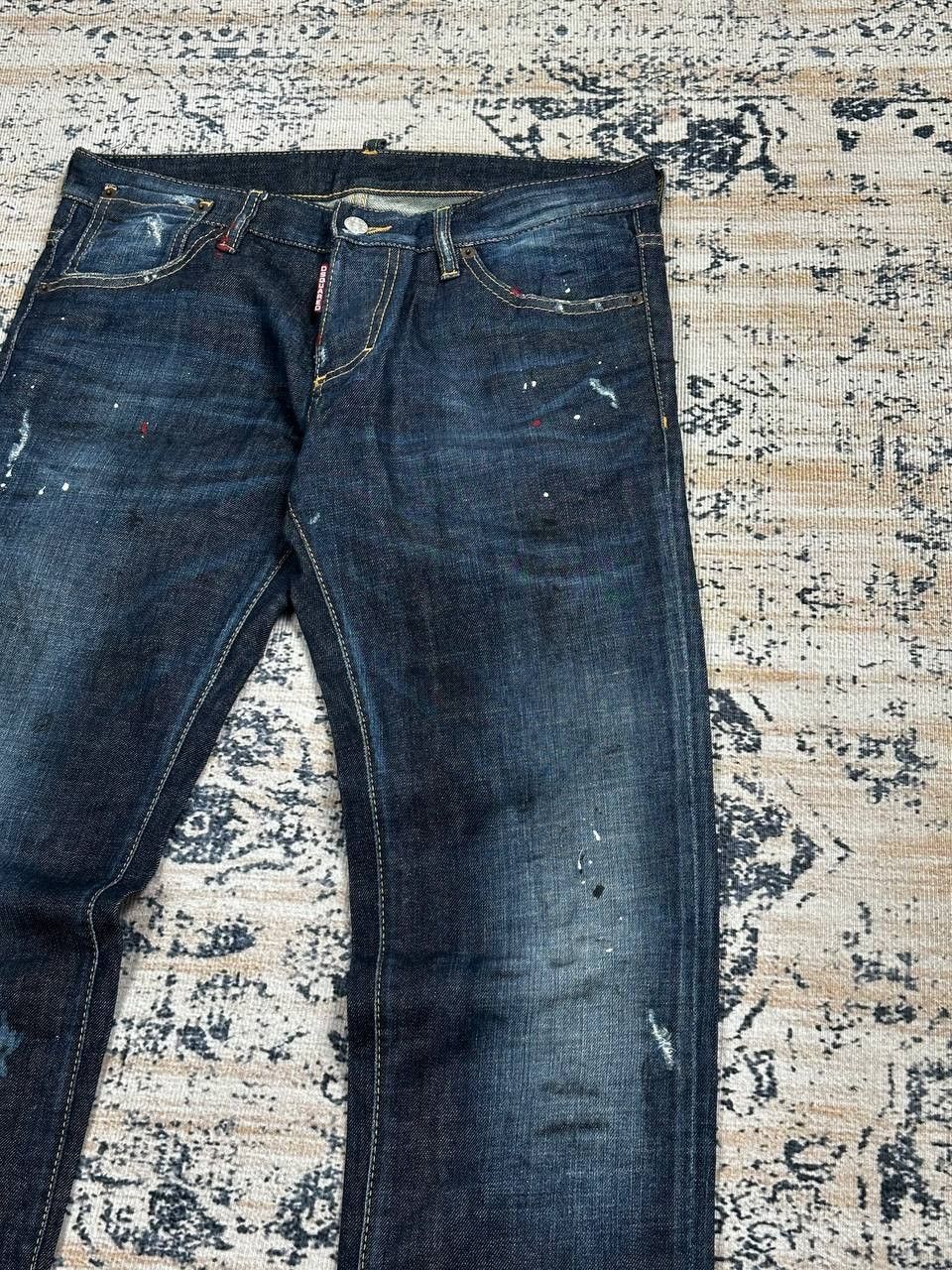 Dsquared2 Dsquared 2 Distressed Paint Splatter Slim Jeans Size US 32 / EU 48 - 3 Thumbnail