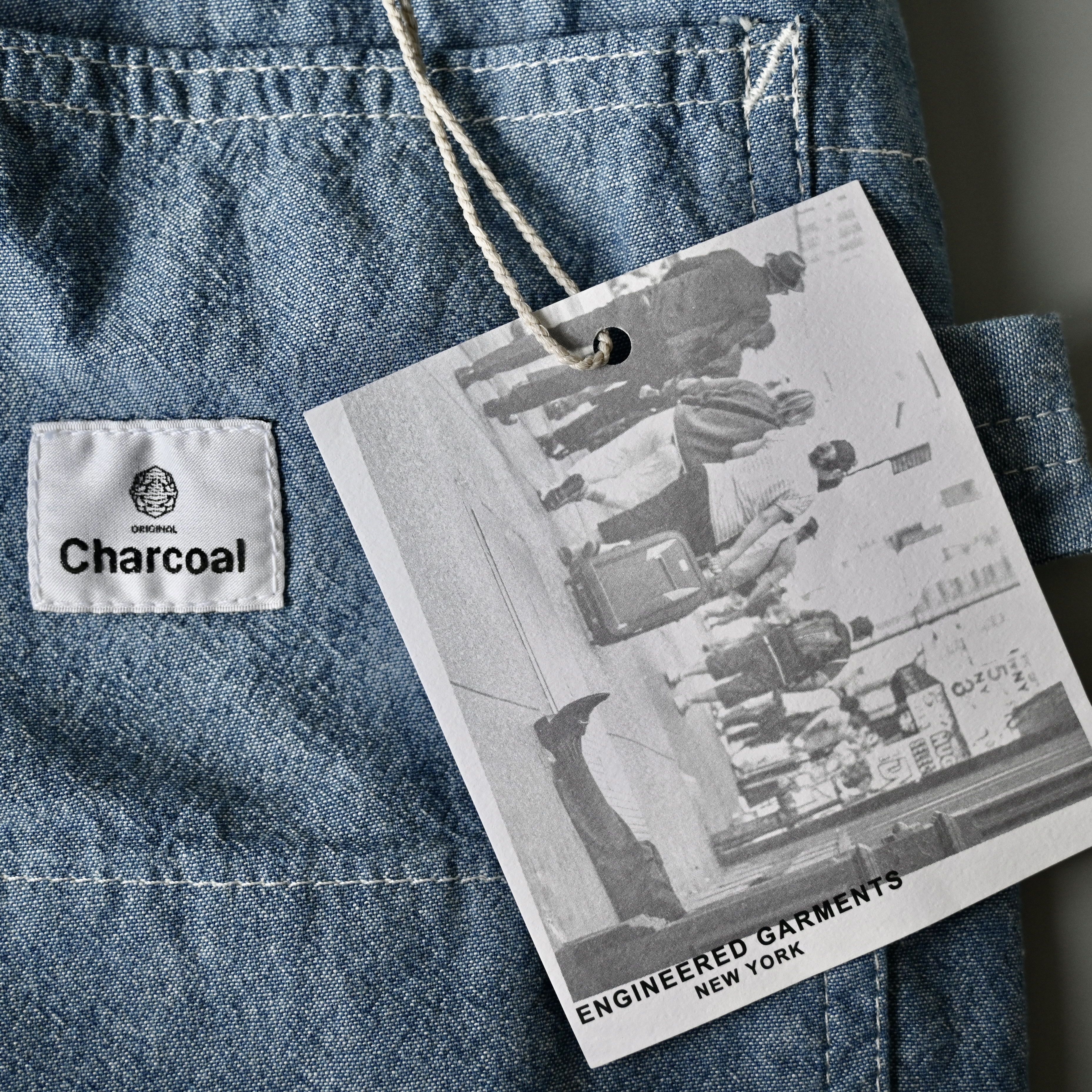 Engineered Garments UNUSED, Engineered Garments painter shorts, chambray, S Size US 33 - 10 Thumbnail