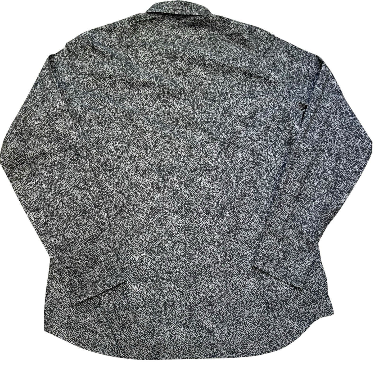 J.Lindeberg J. Lindeberg Gray Shirt Stretch Large Abstract Dots Size US L / EU 52-54 / 3 - 3 Thumbnail