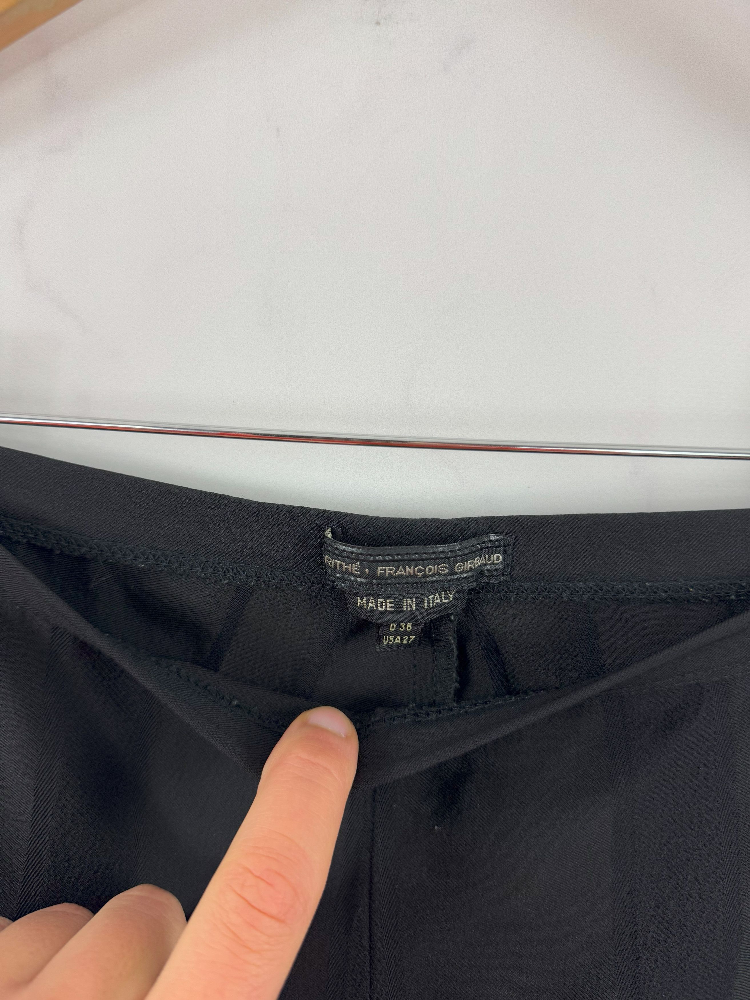 Marithe + Francois Girbaud Marithe Francois Girbaud SPQR City Black Track Pants Italian Size 27" / US 4 / IT 40 - 10 Thumbnail