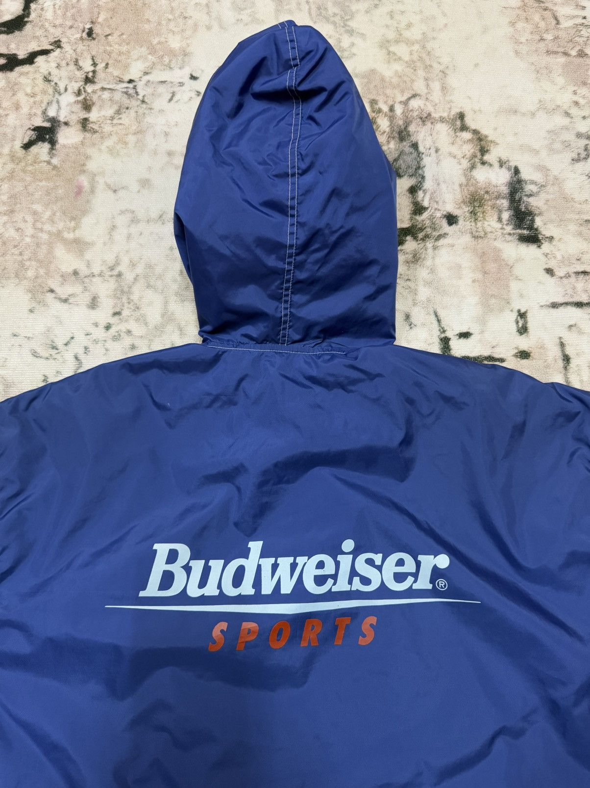 Budweiser × Vintage Vintage Budweiser Sports Pullover Windbreaker Jacket Size US L / EU 52-54 / 3 - 12 Thumbnail