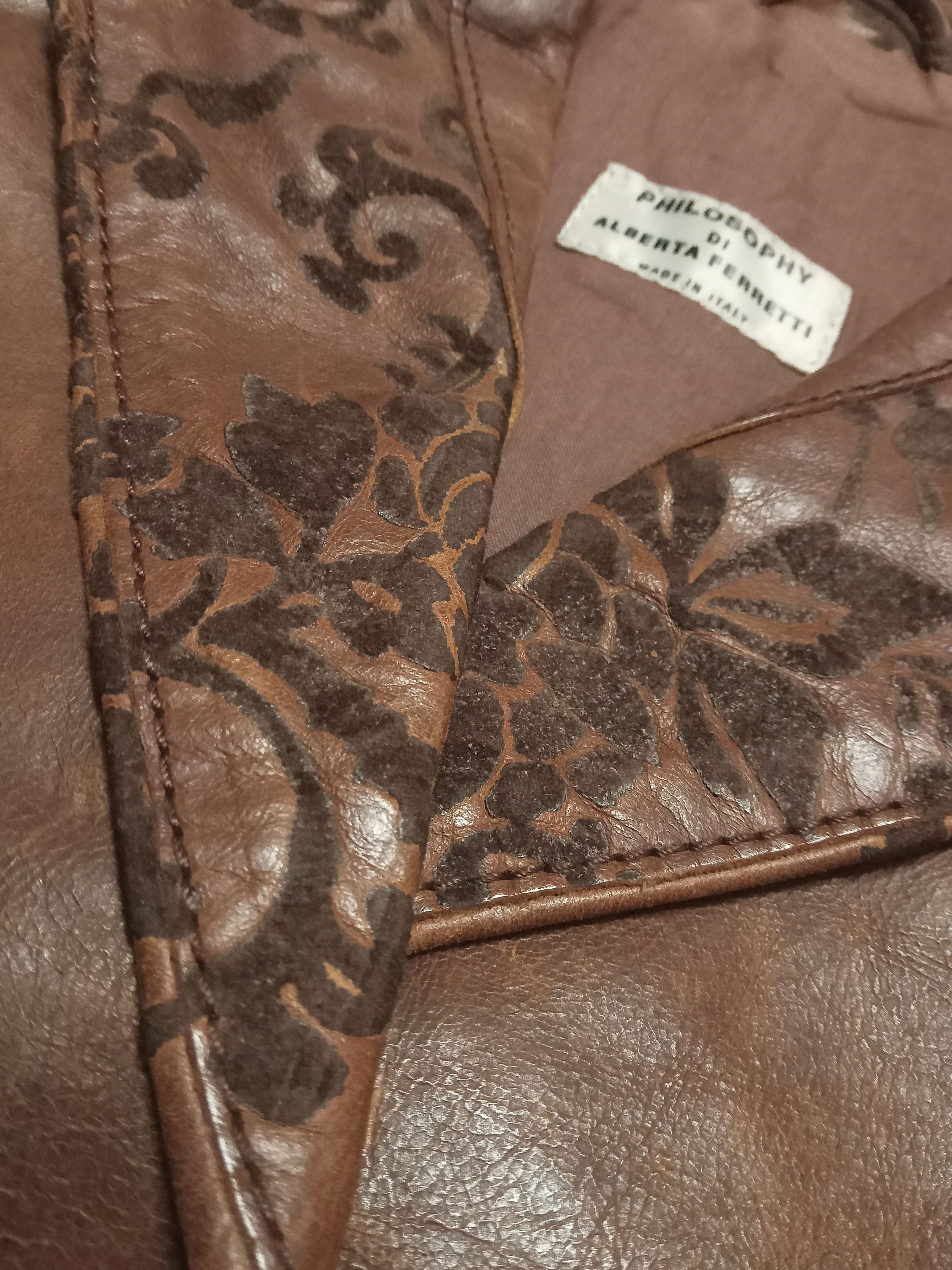 Alberta Ferretti Vintage Philosophy Di Alberta Ferretti Leather Jacket Size S / US 4 / IT 40 - 6 Thumbnail